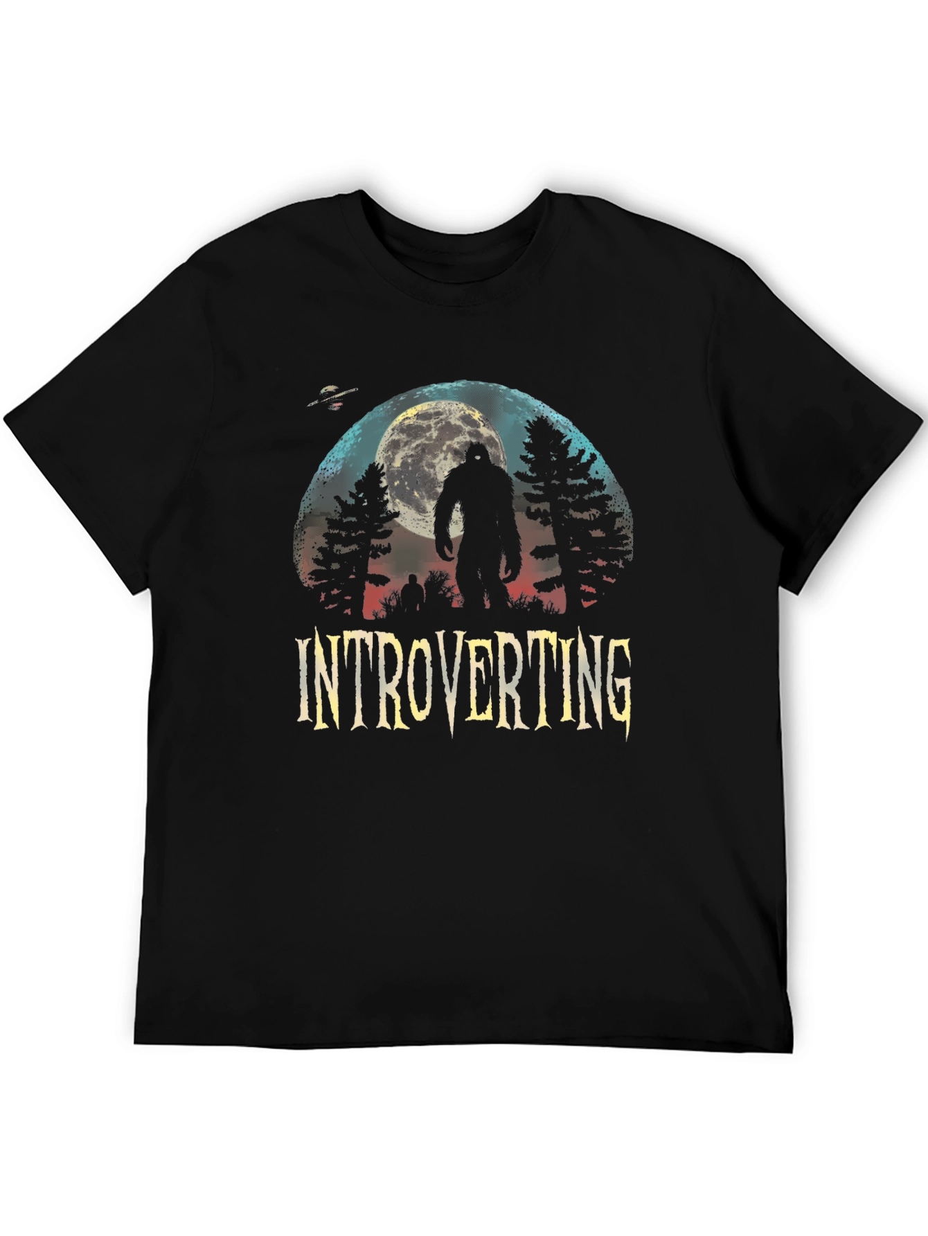 Introverting Bigfoot Graphic T-Shirt