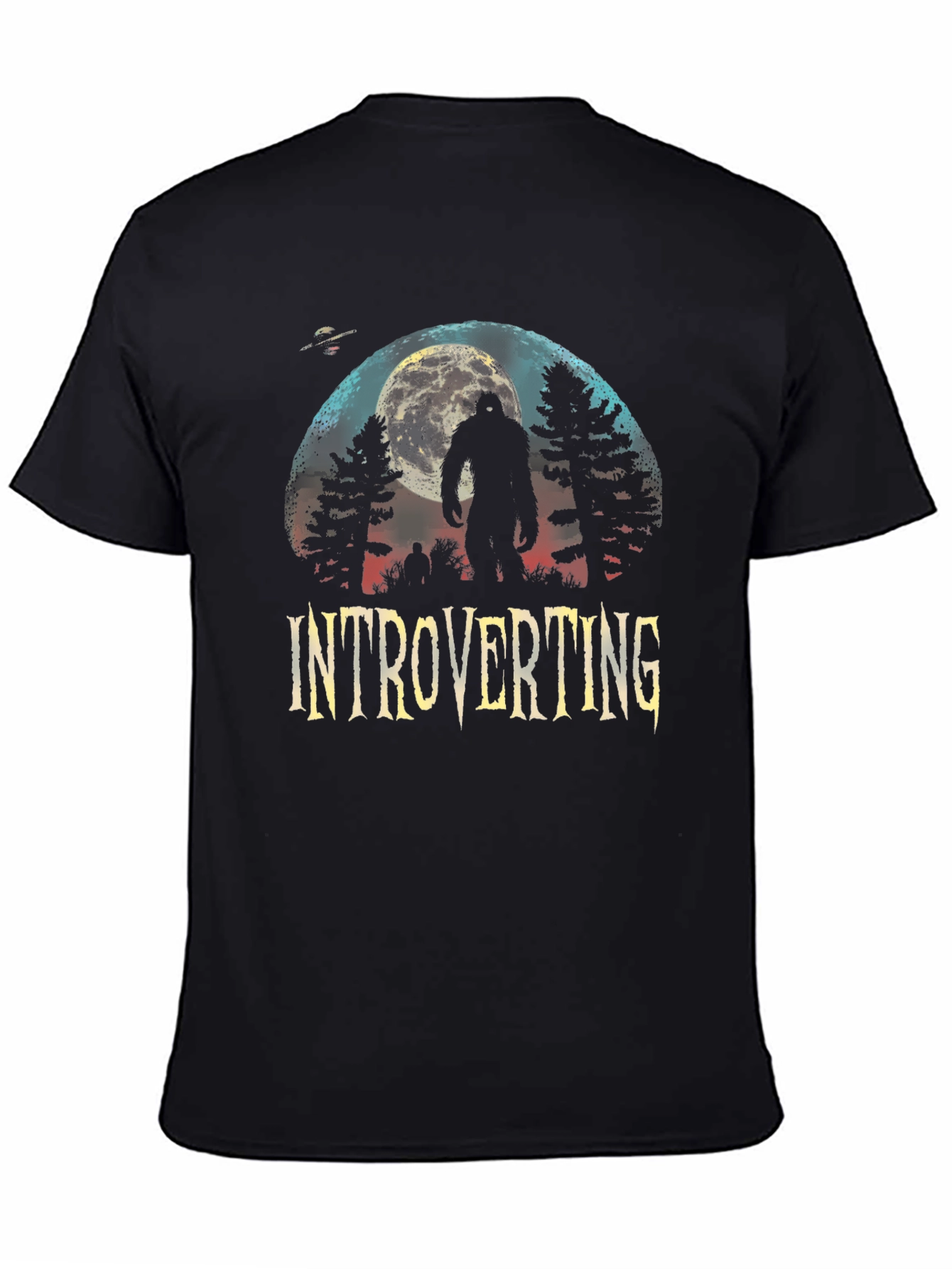 Introverting Bigfoot Graphic T-Shirt
