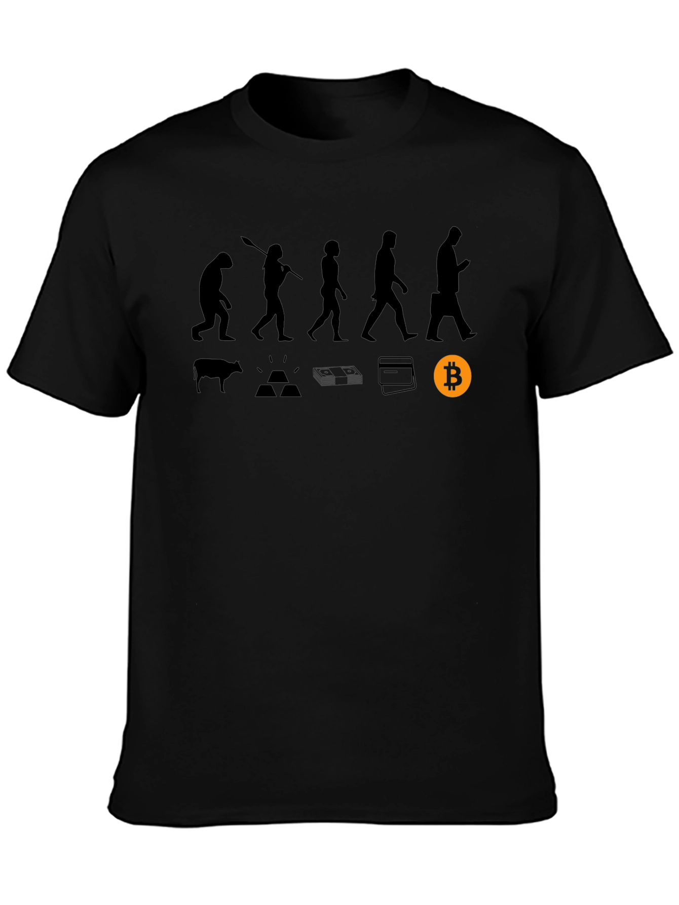 Bitcoin Evolution T-Shirt - Black