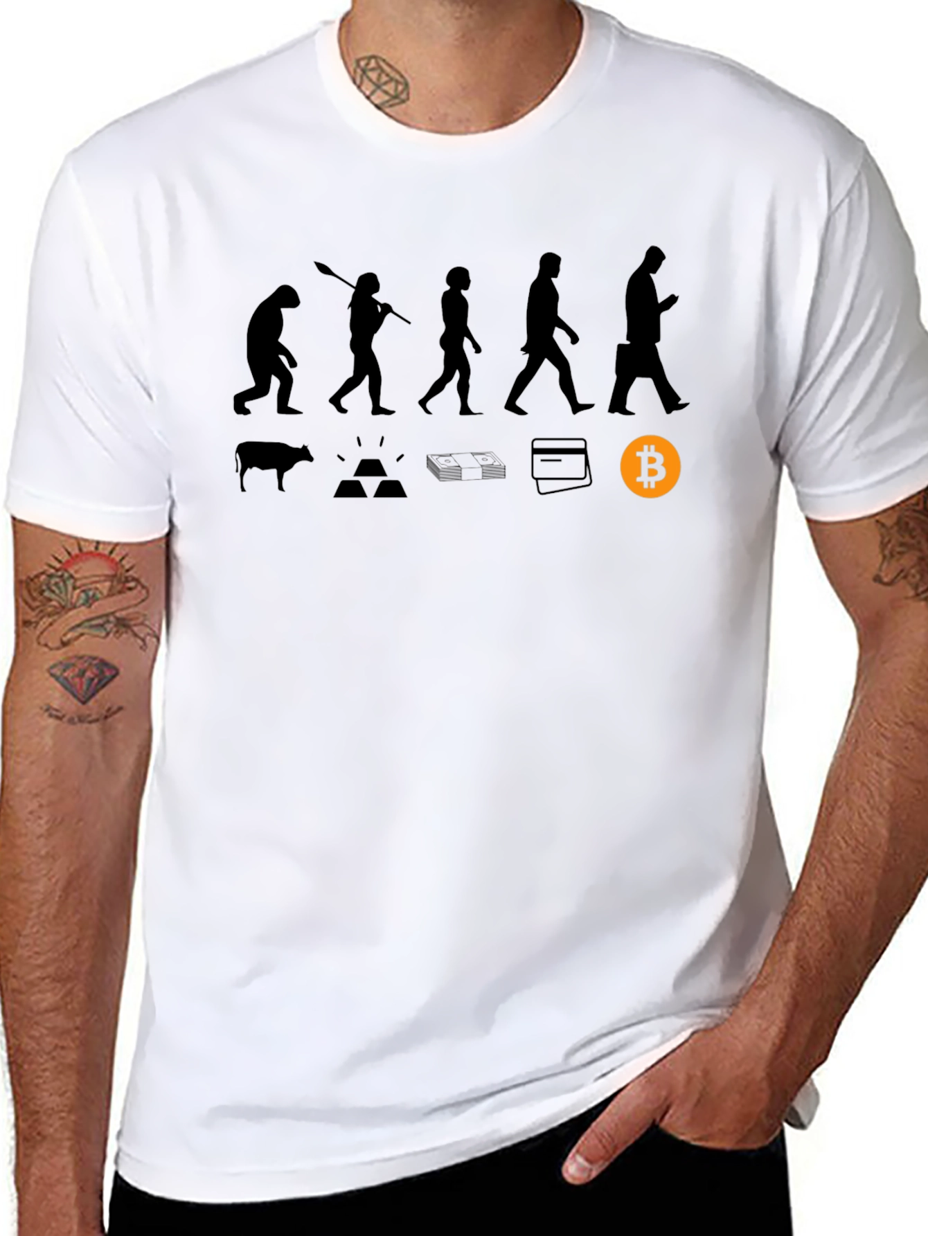 Bitcoin Evolution T-Shirt - Black