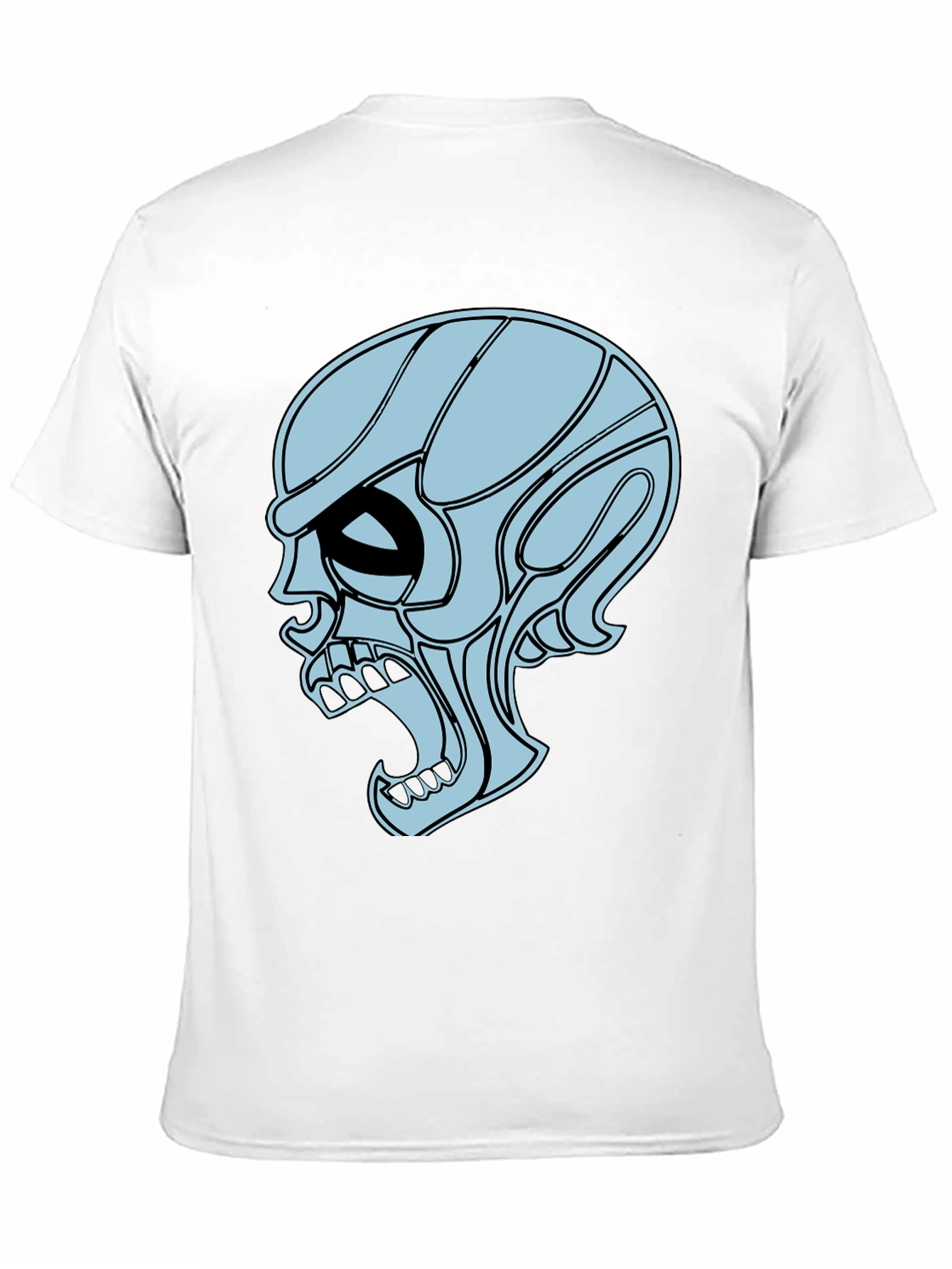 Edgy Skull Graphic Tee - Mens Black T-Shirt