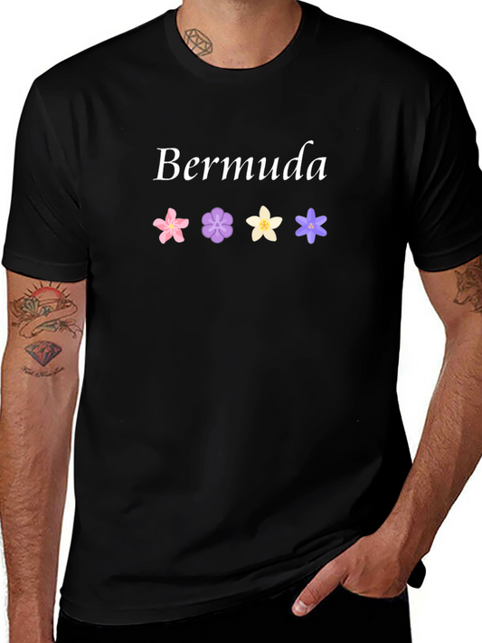 Bermuda Floral Graphic Tee - Island Style