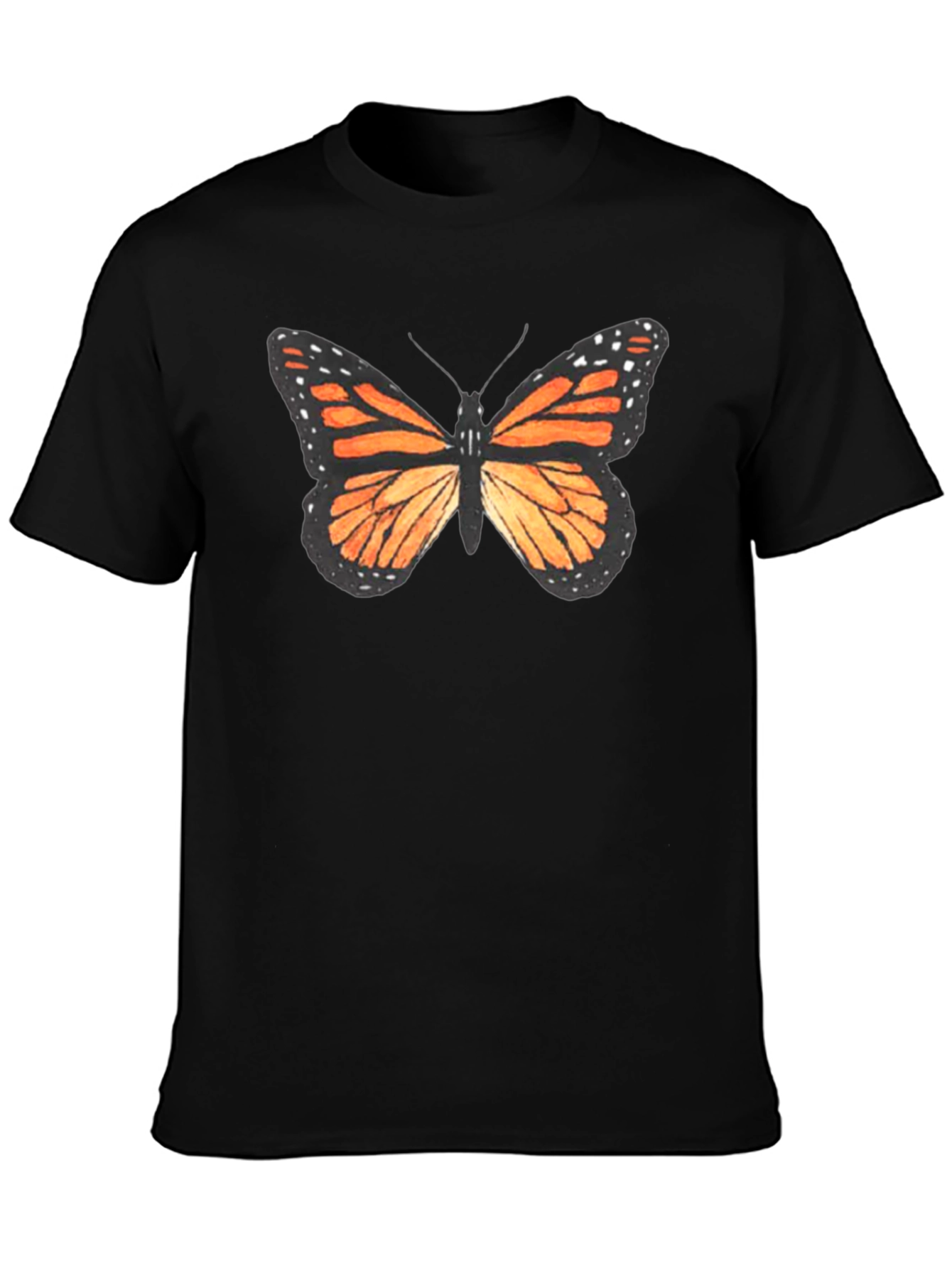 Butterfly Graphic Black T-Shirt