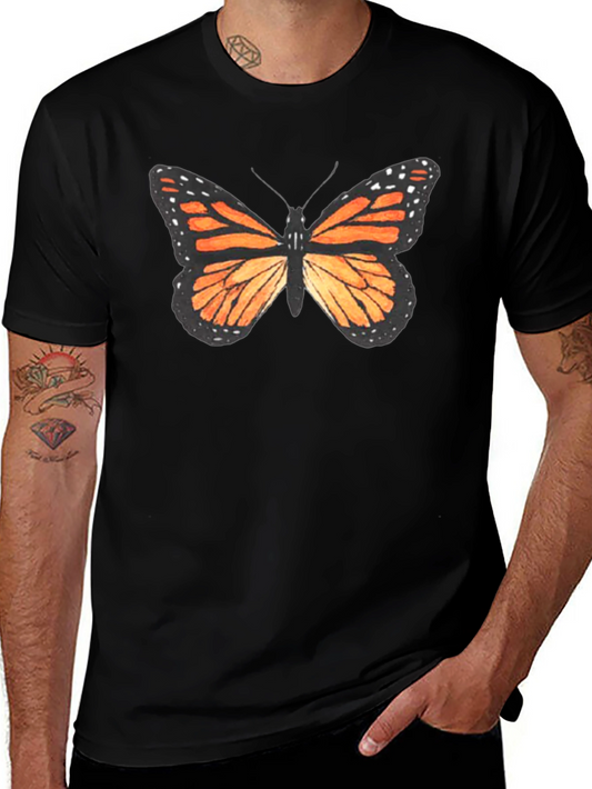 Butterfly Graphic Black T-Shirt