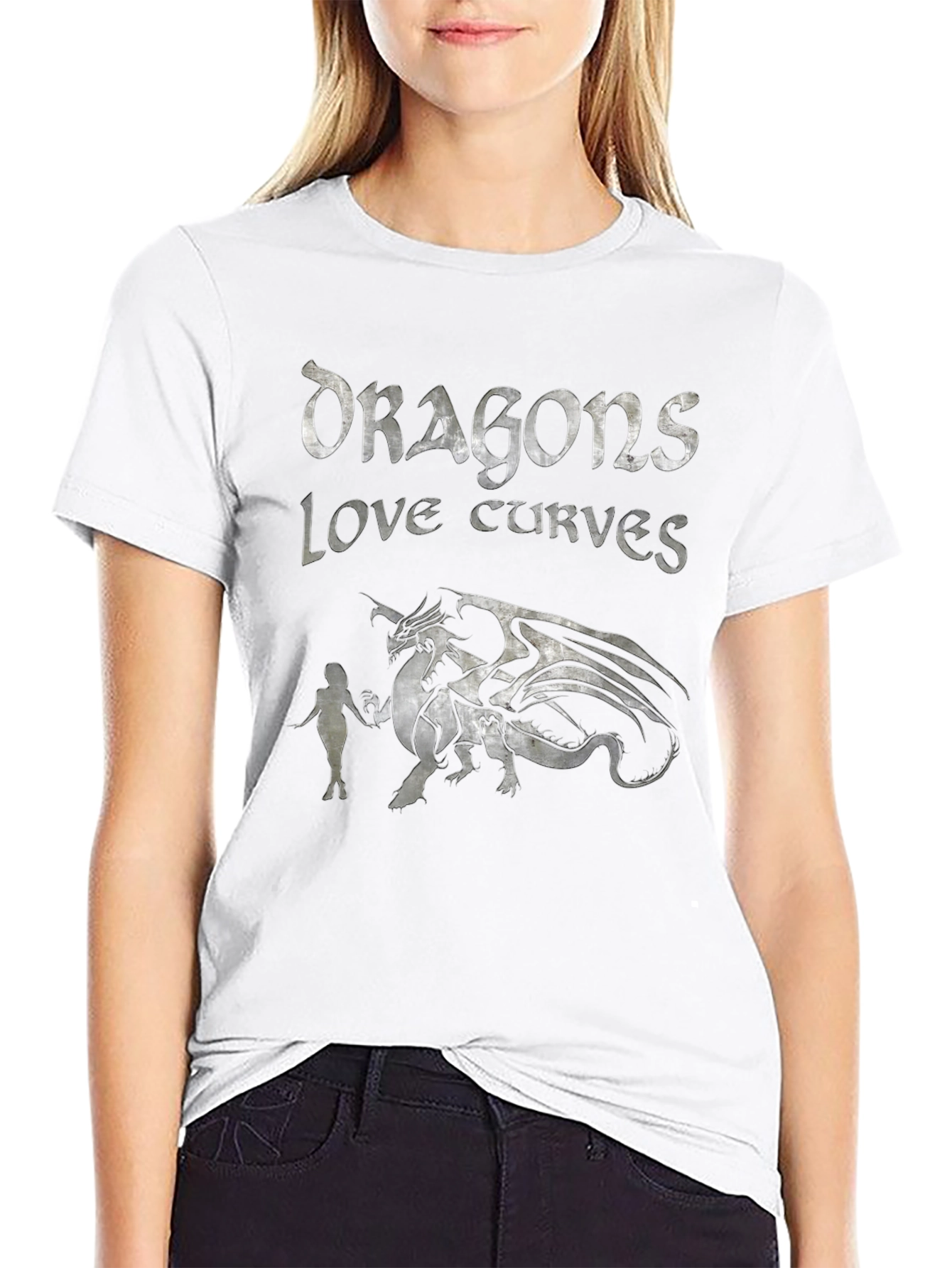 Dragons Love Curves Graphic Tee