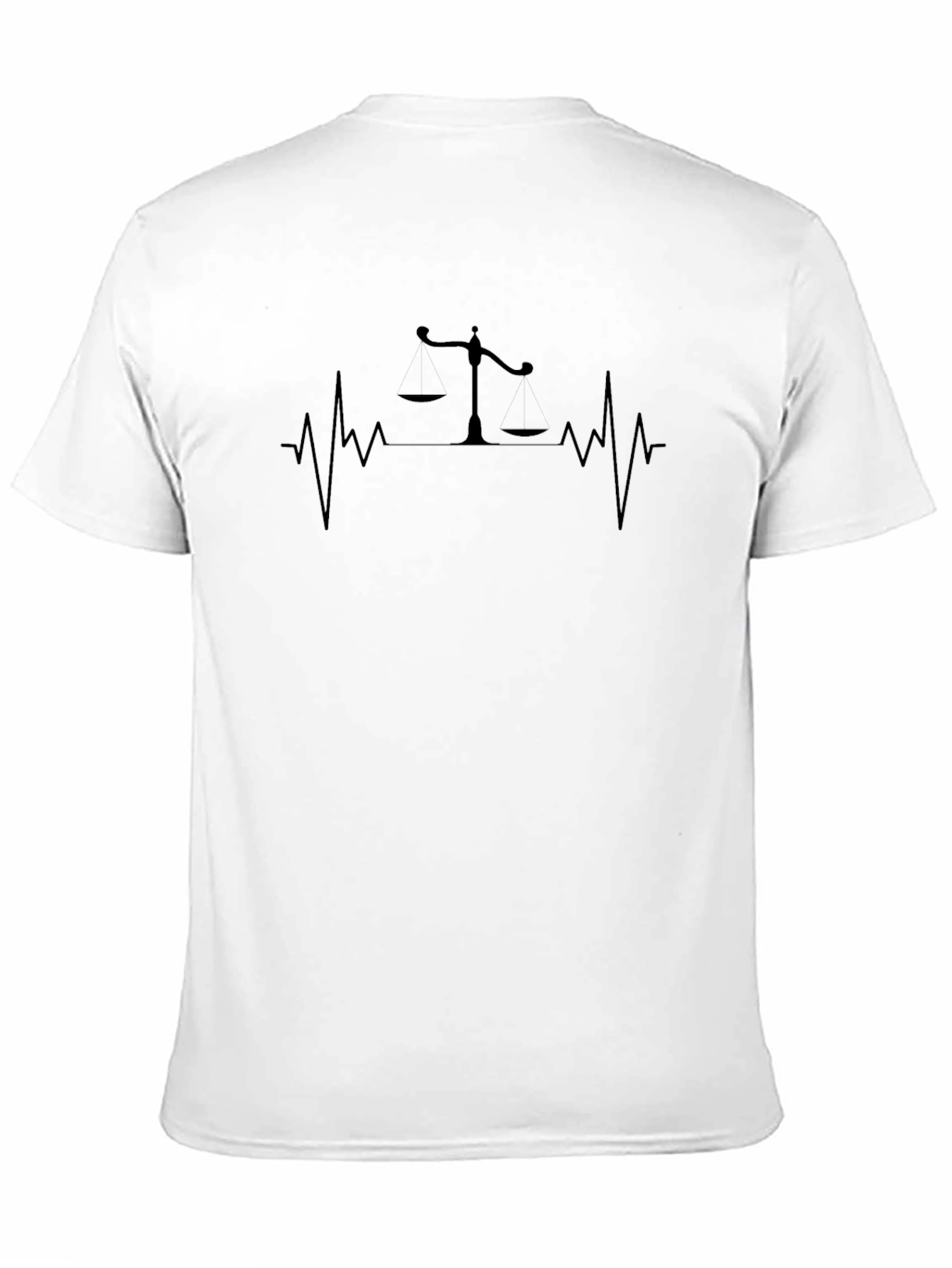 Scales of Justice Heartbeat T-Shirt