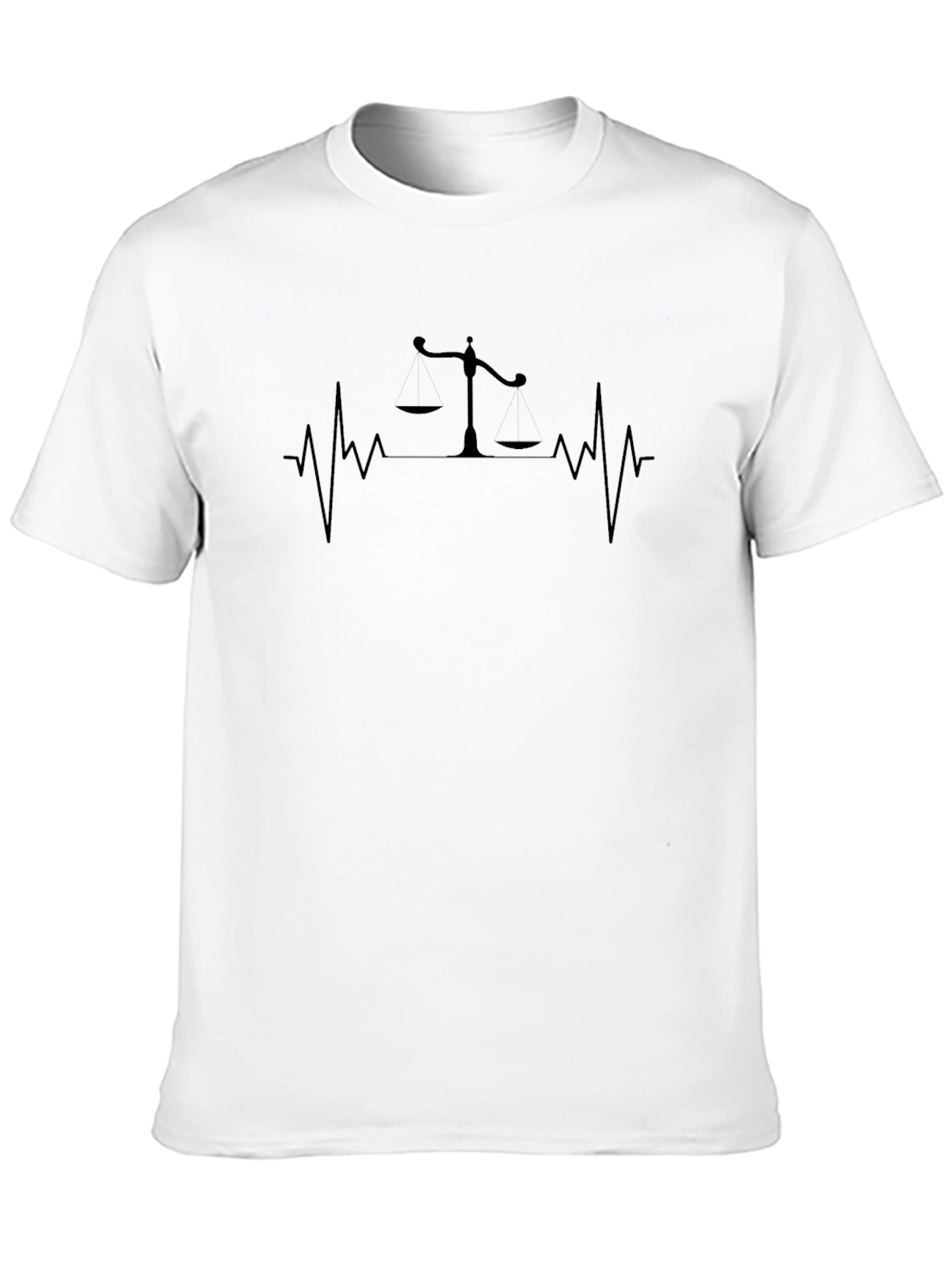 Scales of Justice Heartbeat T-Shirt
