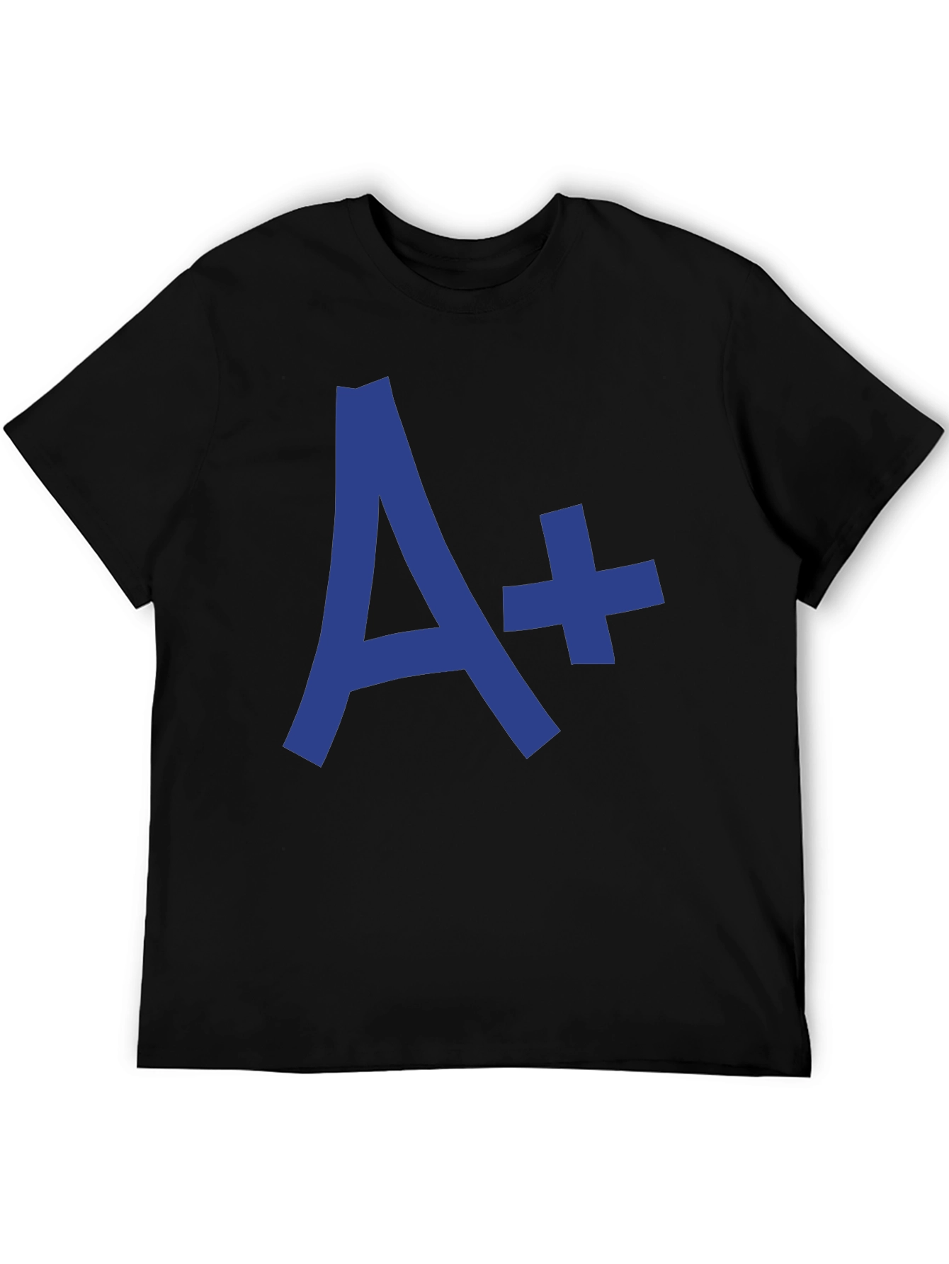 A+ Black Graphic Tee