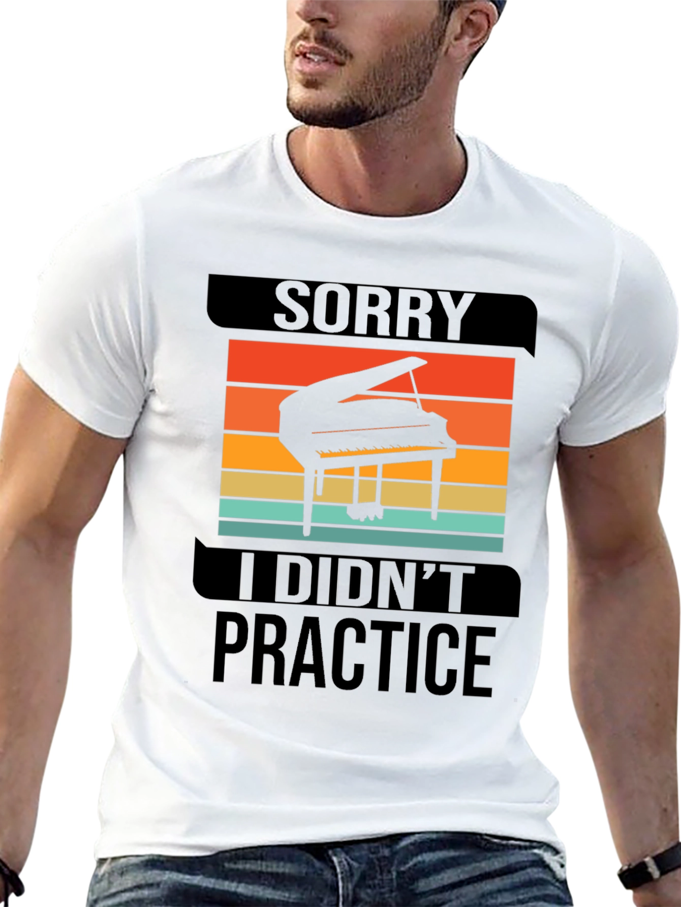Sorry I Didnt Practice Piano Graphic T-Shirt