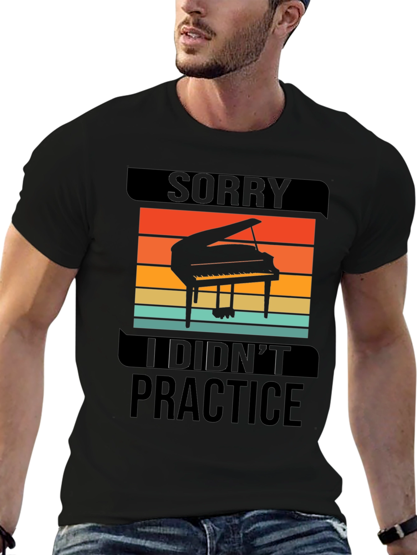 Sorry I Didnt Practice Piano Graphic T-Shirt
