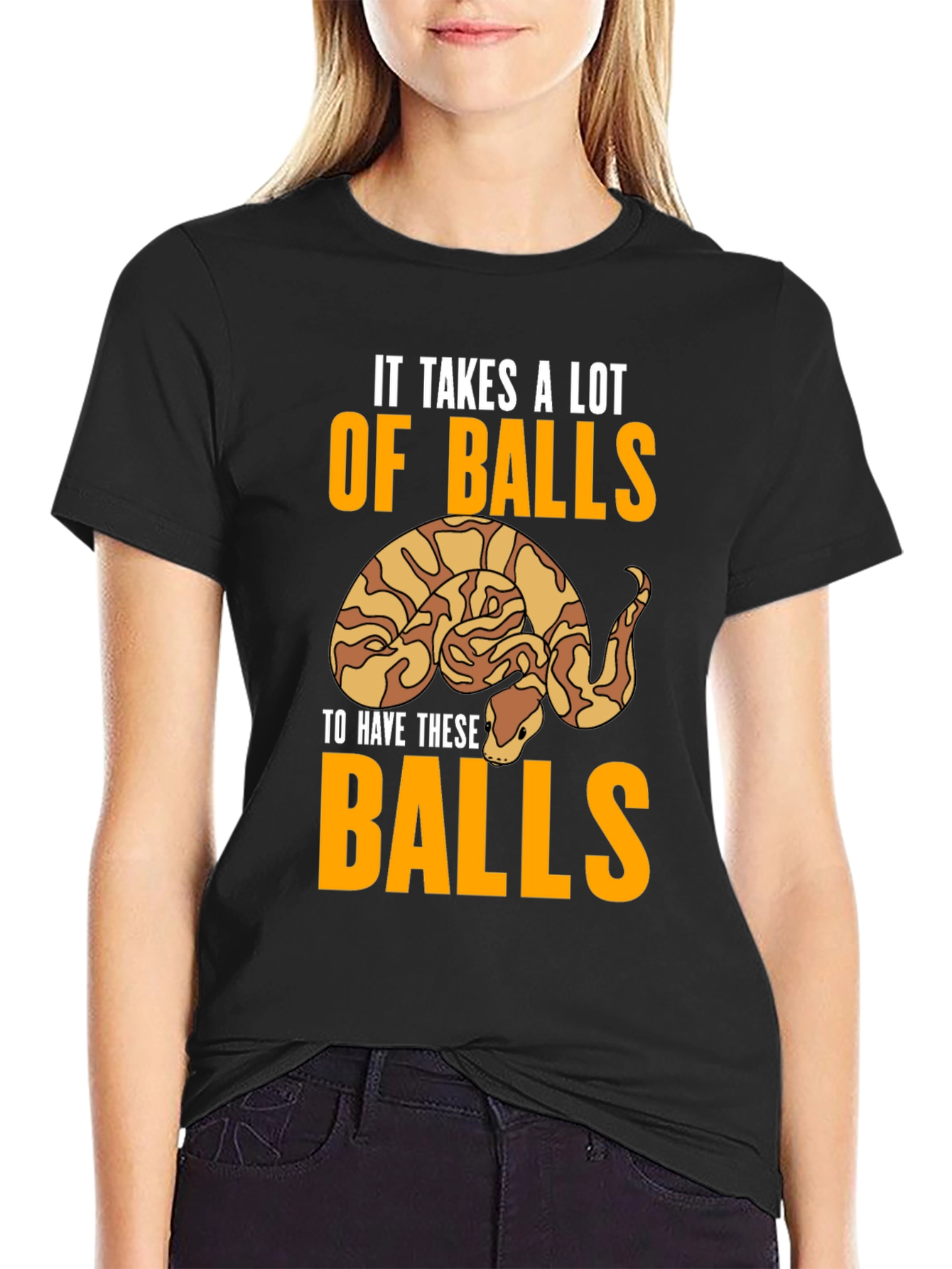 It Takes Balls Snake Graphic Tee