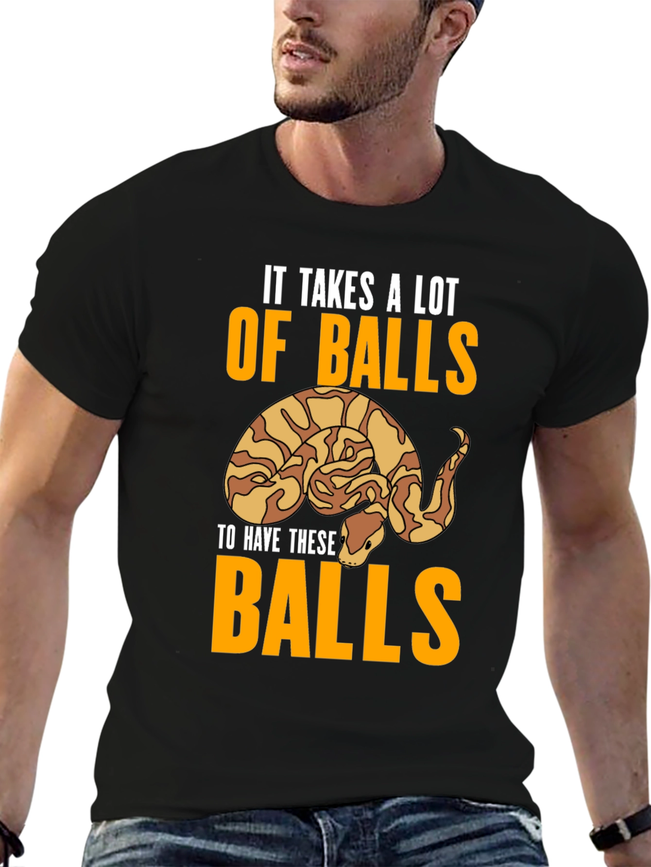 It Takes Balls Snake Graphic Tee