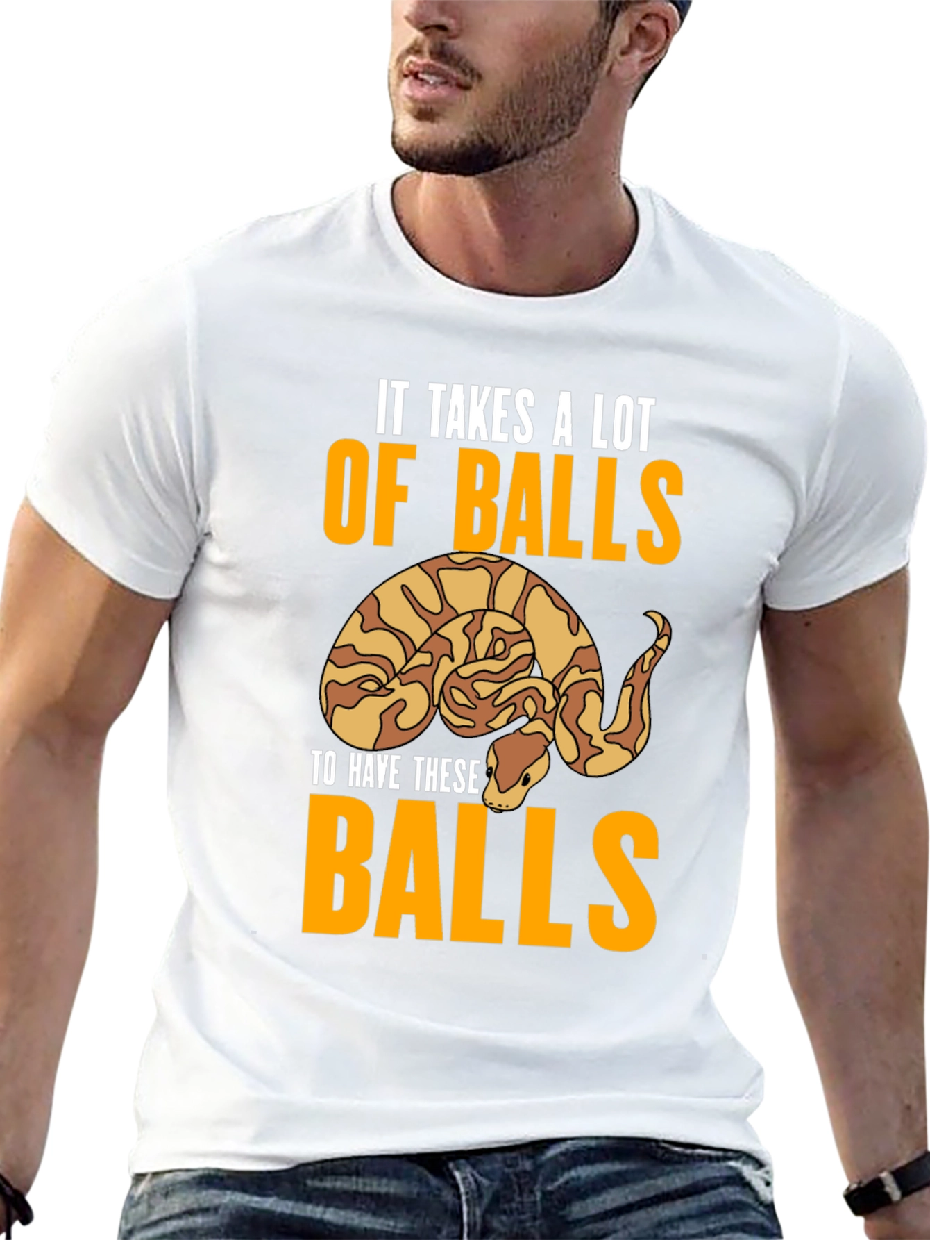 It Takes Balls Snake Graphic Tee