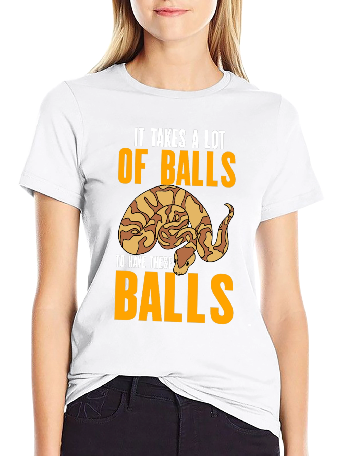 It Takes Balls Snake Graphic Tee