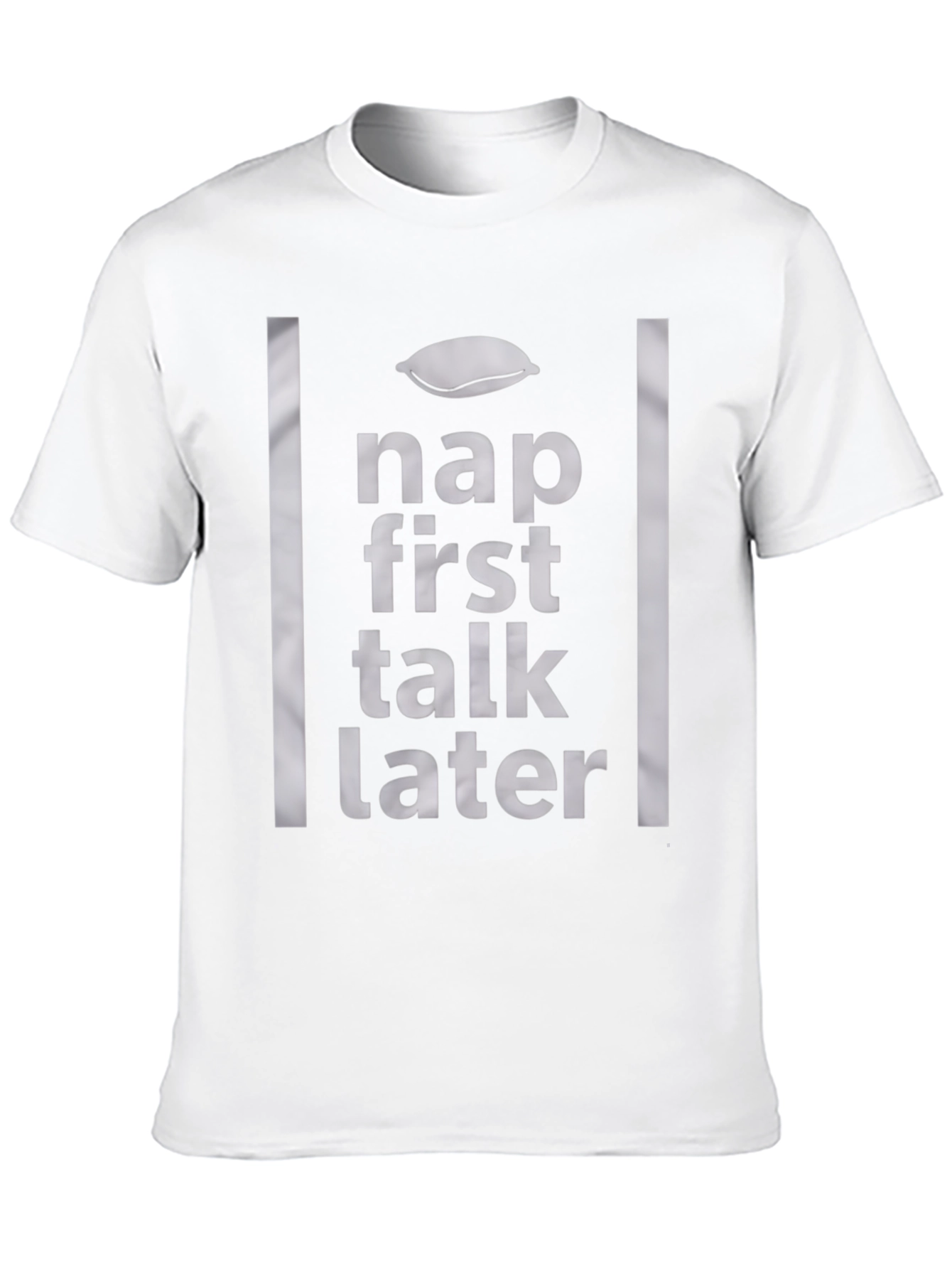 Nap First Talk Later Graphic Tee - Relaxed Style