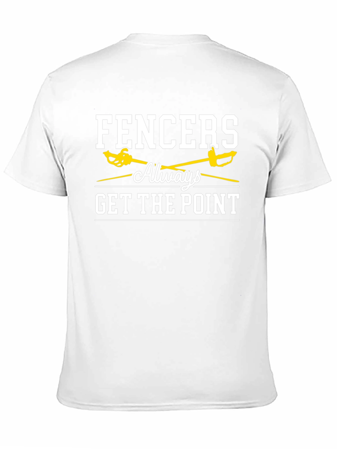 Fencers Always Get the Point Black T-Shirt