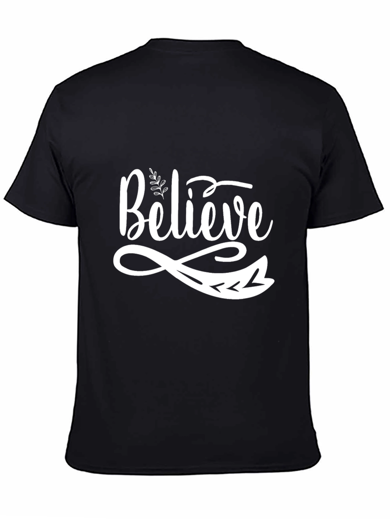 Believe Graphic Black T-Shirt
