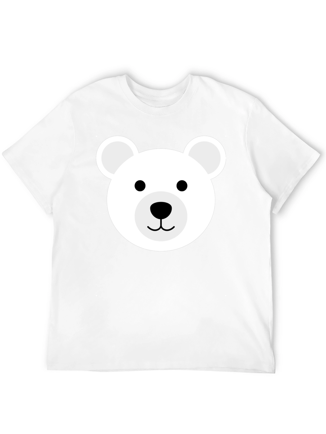 Cute Bear Graphic Black T-Shirt