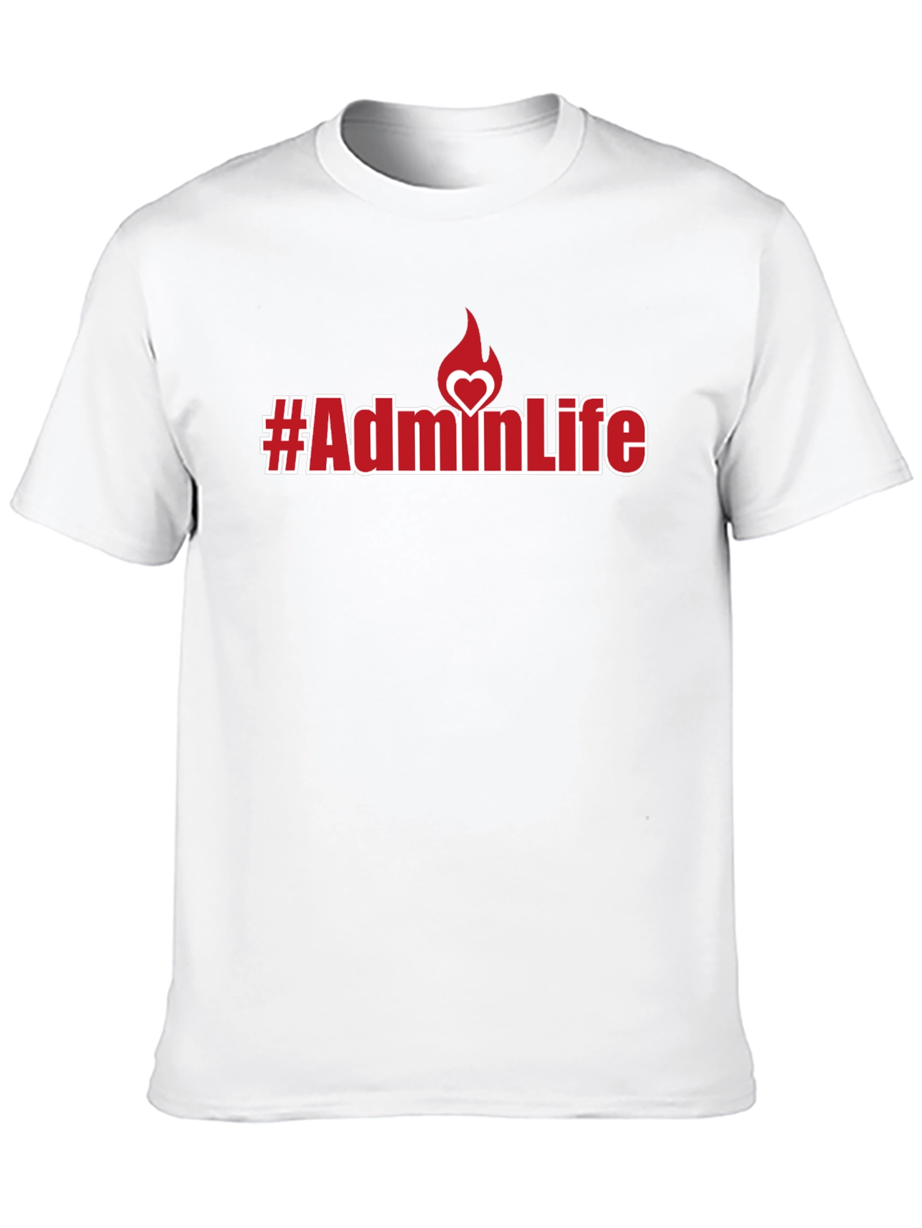 #AdminLife Graphic Tee - Black Casual T-Shirt