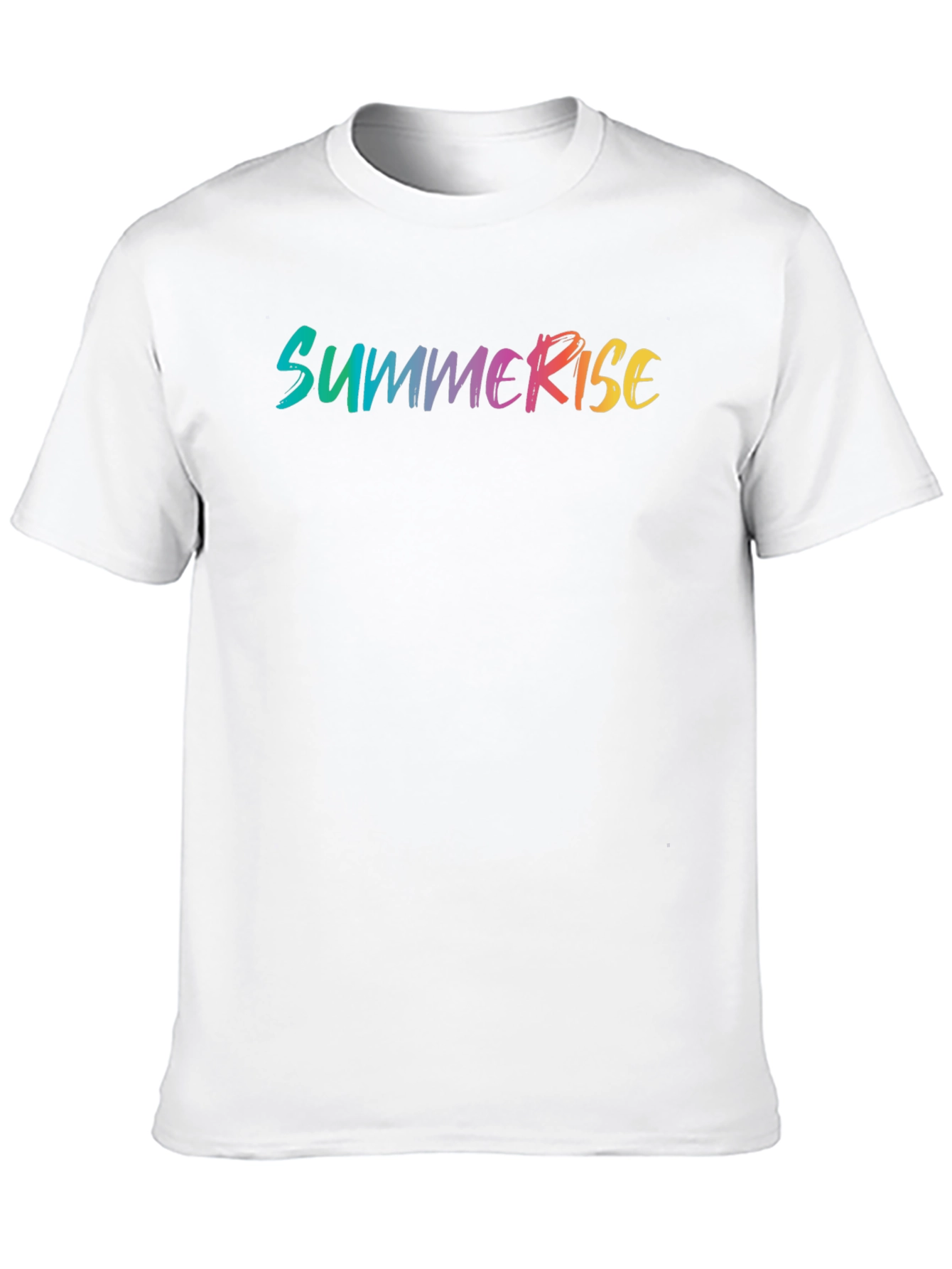 SummerRise Gradient Graphic Black T-Shirt