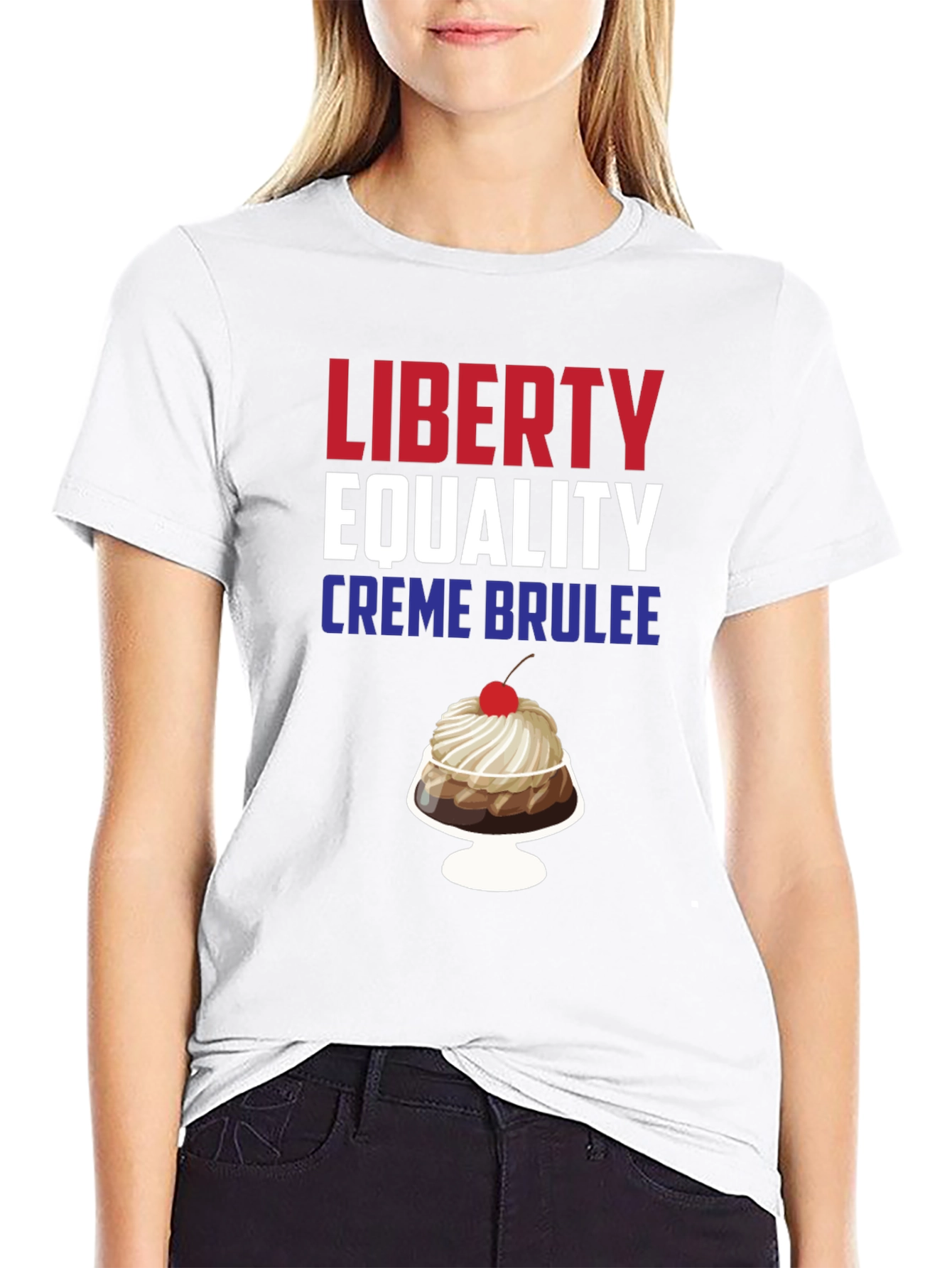 Liberty Equality Crème Brûlée Black Graphic Tee