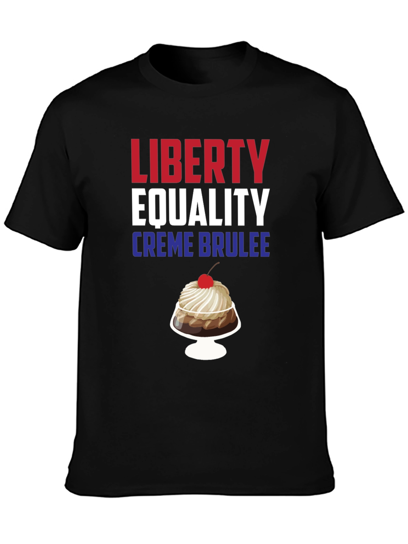 Liberty Equality Crème Brûlée Black Graphic Tee