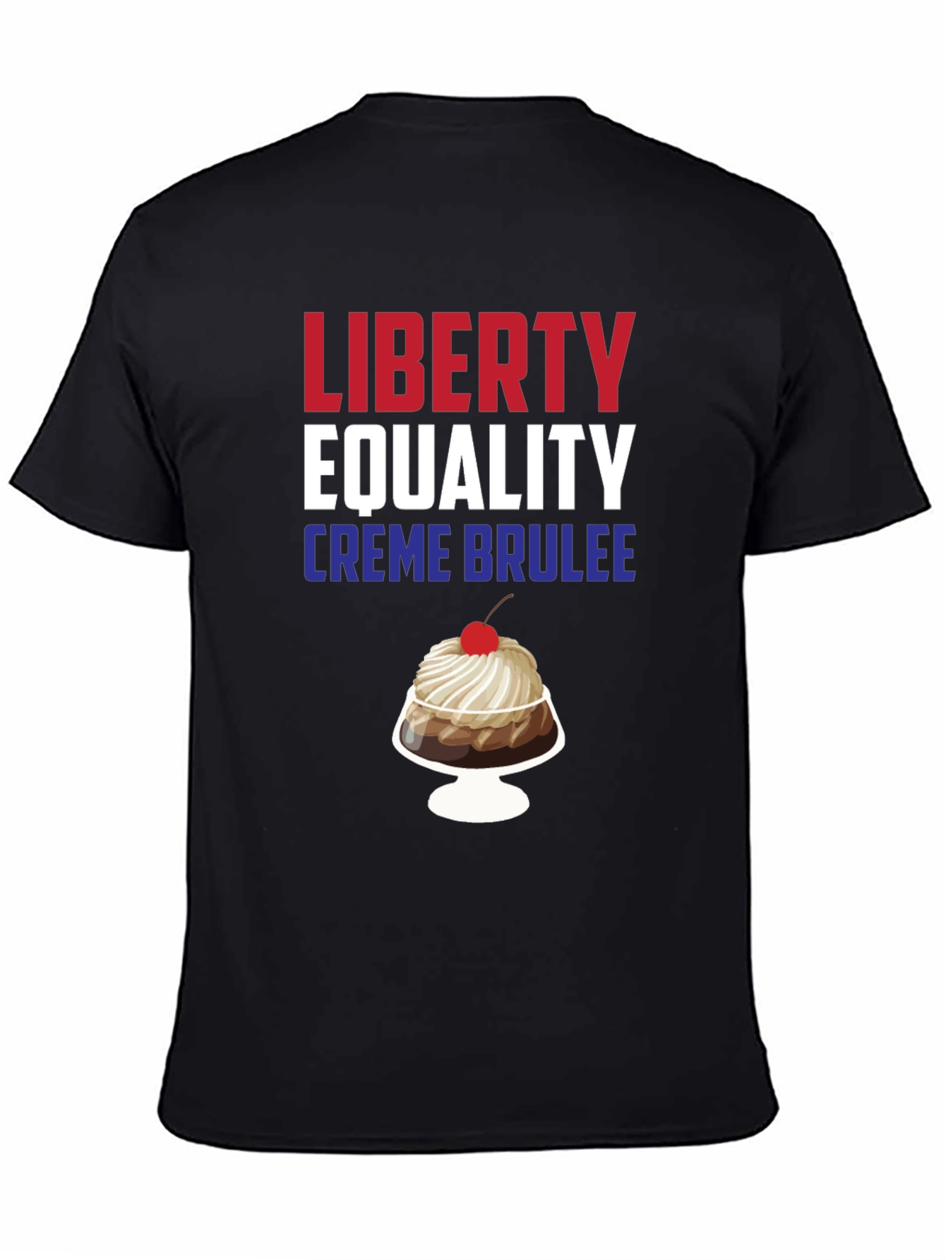 Liberty Equality Crème Brûlée Black Graphic Tee