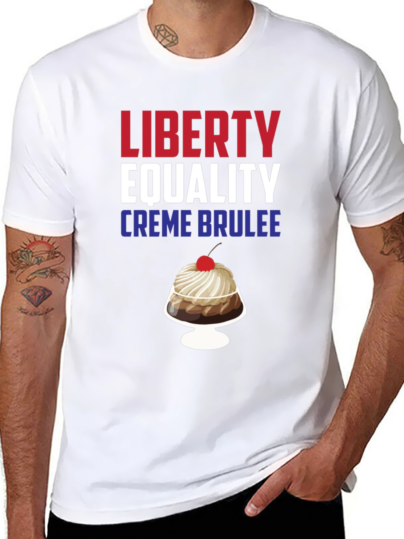 Liberty Equality Crème Brûlée Black Graphic Tee