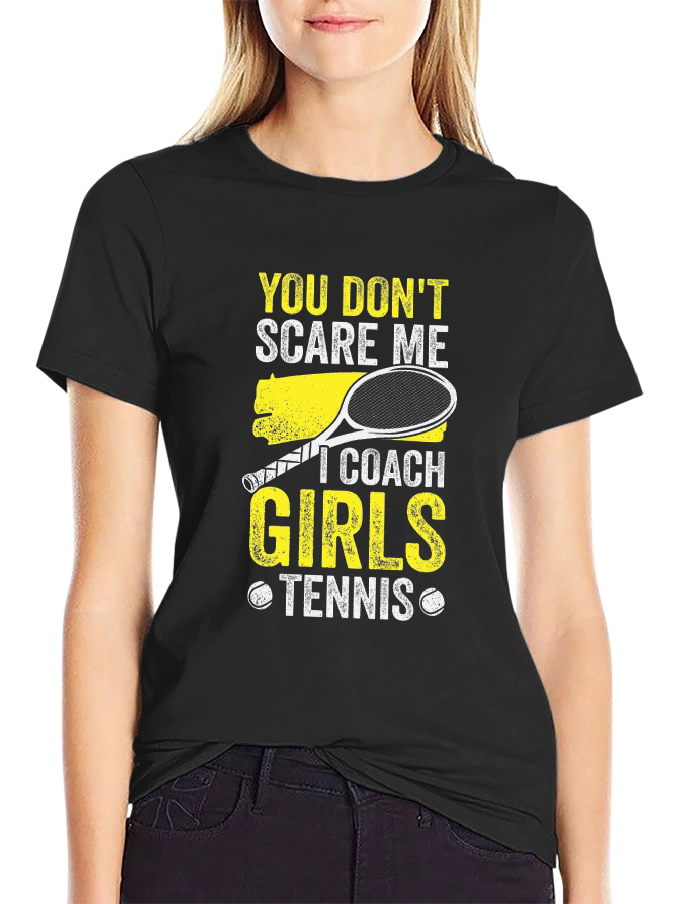 Girls Tennis Coach T-Shirt - Funny Graphic Tee
