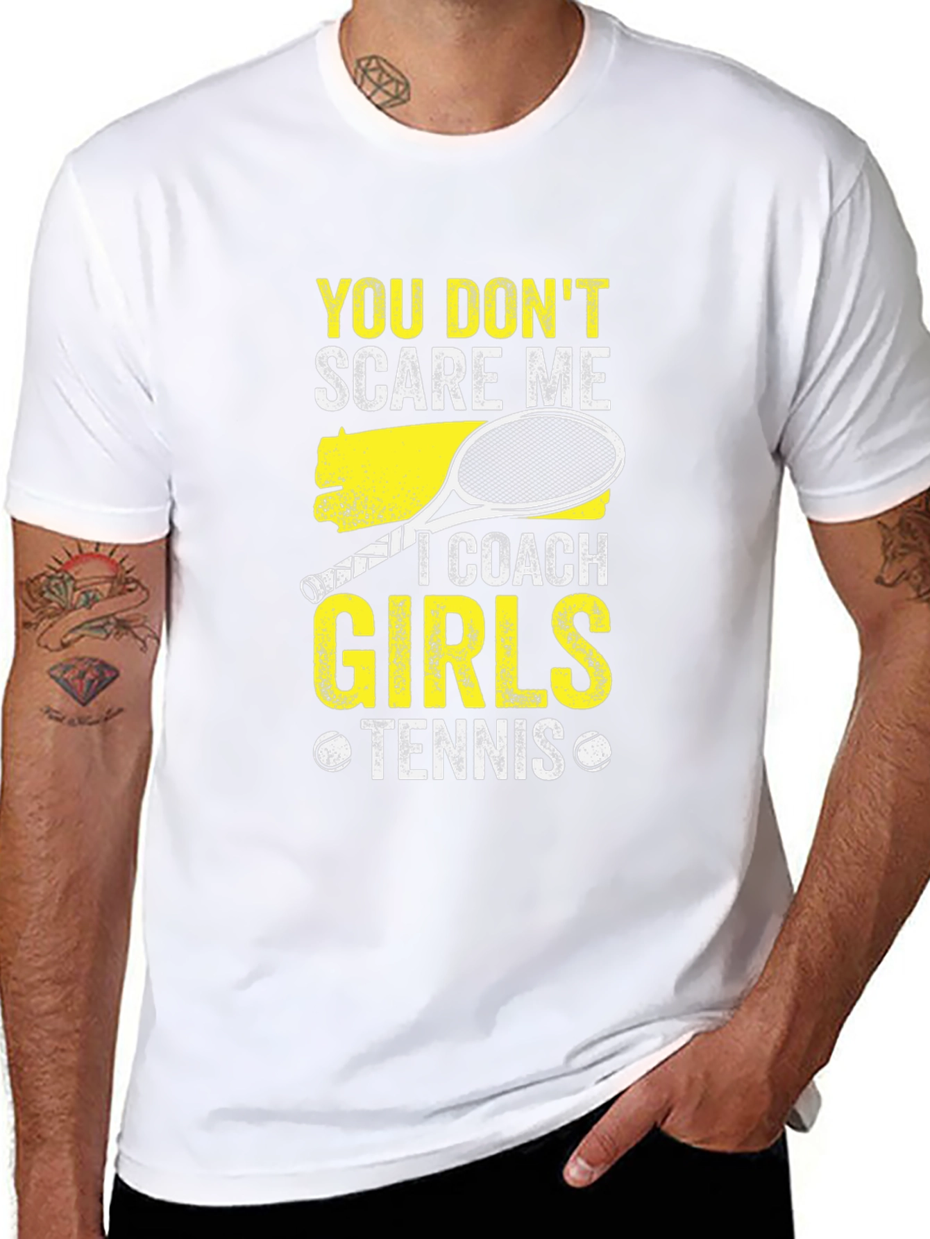 Girls Tennis Coach T-Shirt - Funny Graphic Tee