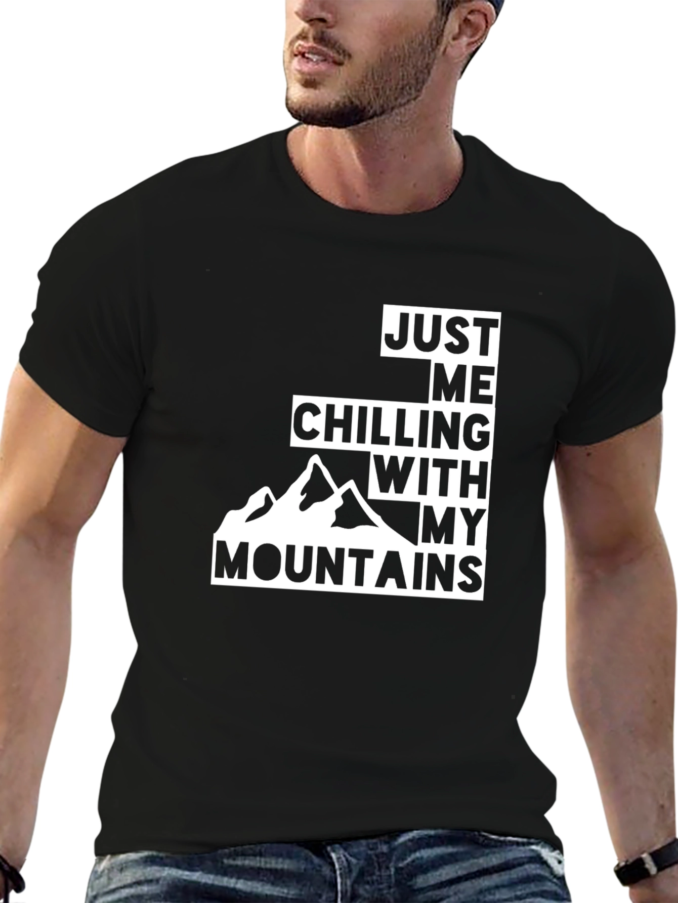 Mountains Graphic Tee - Chilling With My Mountains