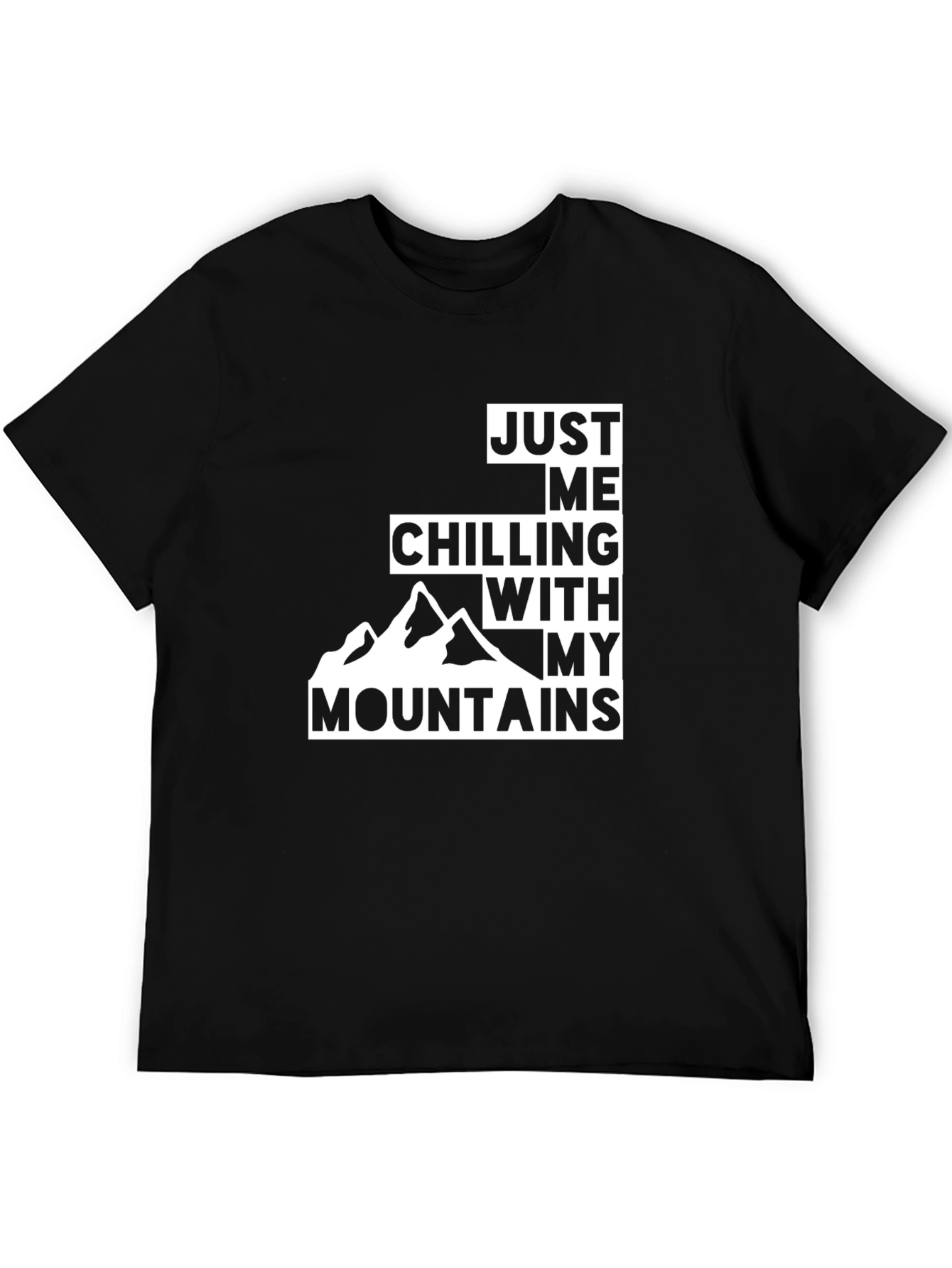 Mountains Graphic Tee - Chilling With My Mountains
