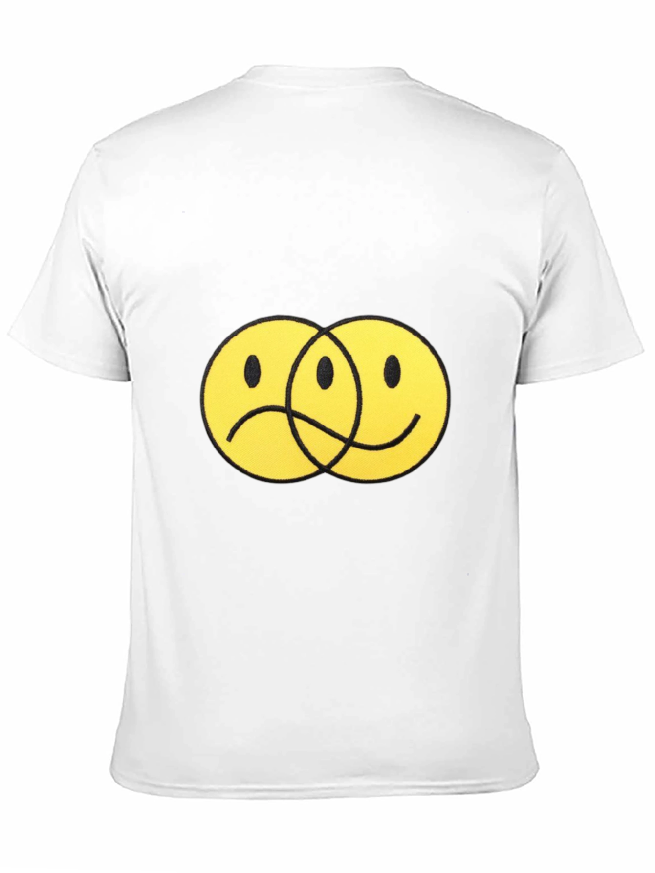 Yin Yang Faces Black T-Shirt