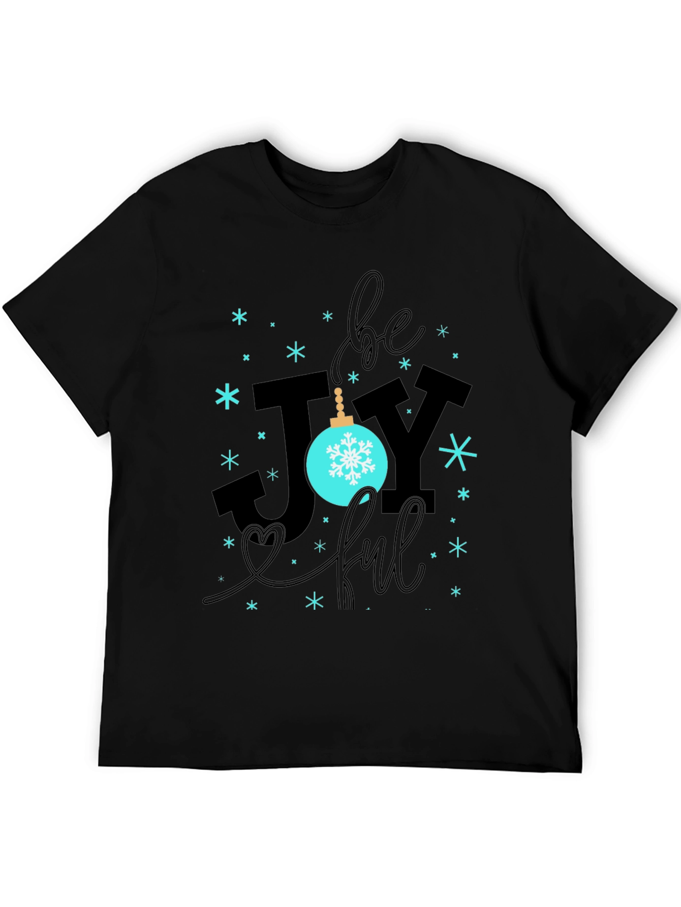 Be Joyful Black Graphic Tee