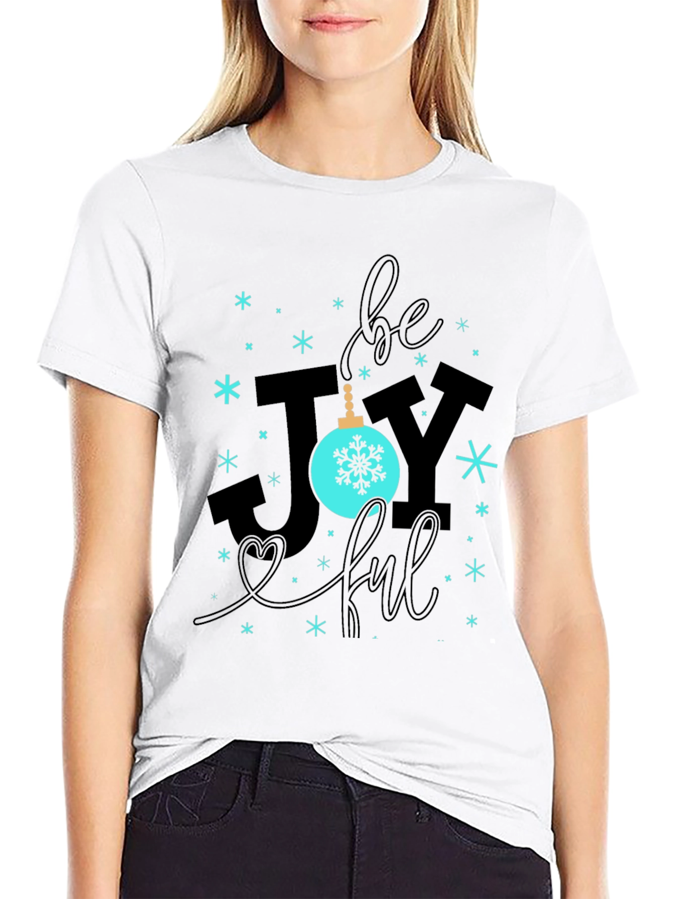 Be Joyful Black Graphic Tee