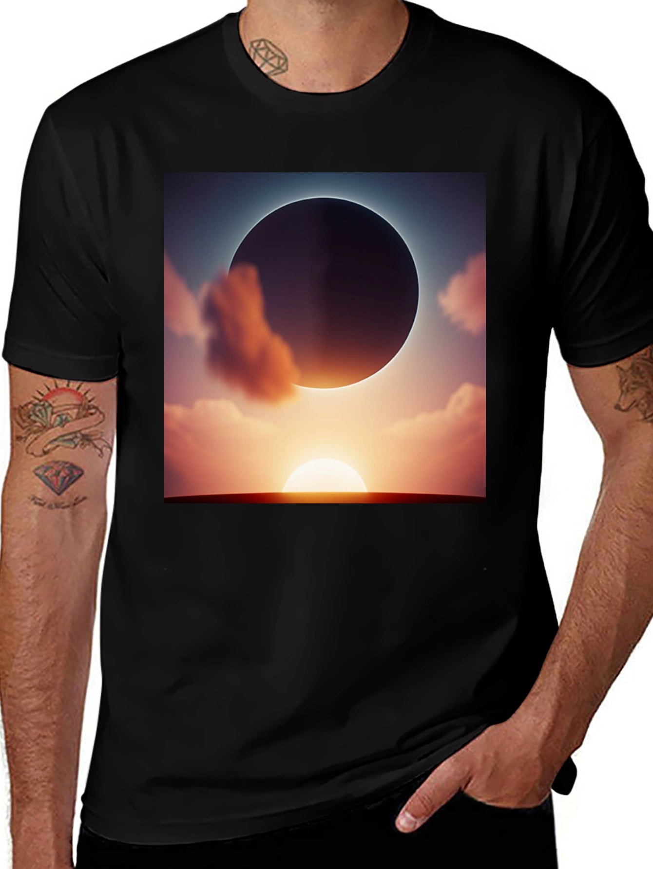 Eclipse Graphic Tee - Stylish Comfort