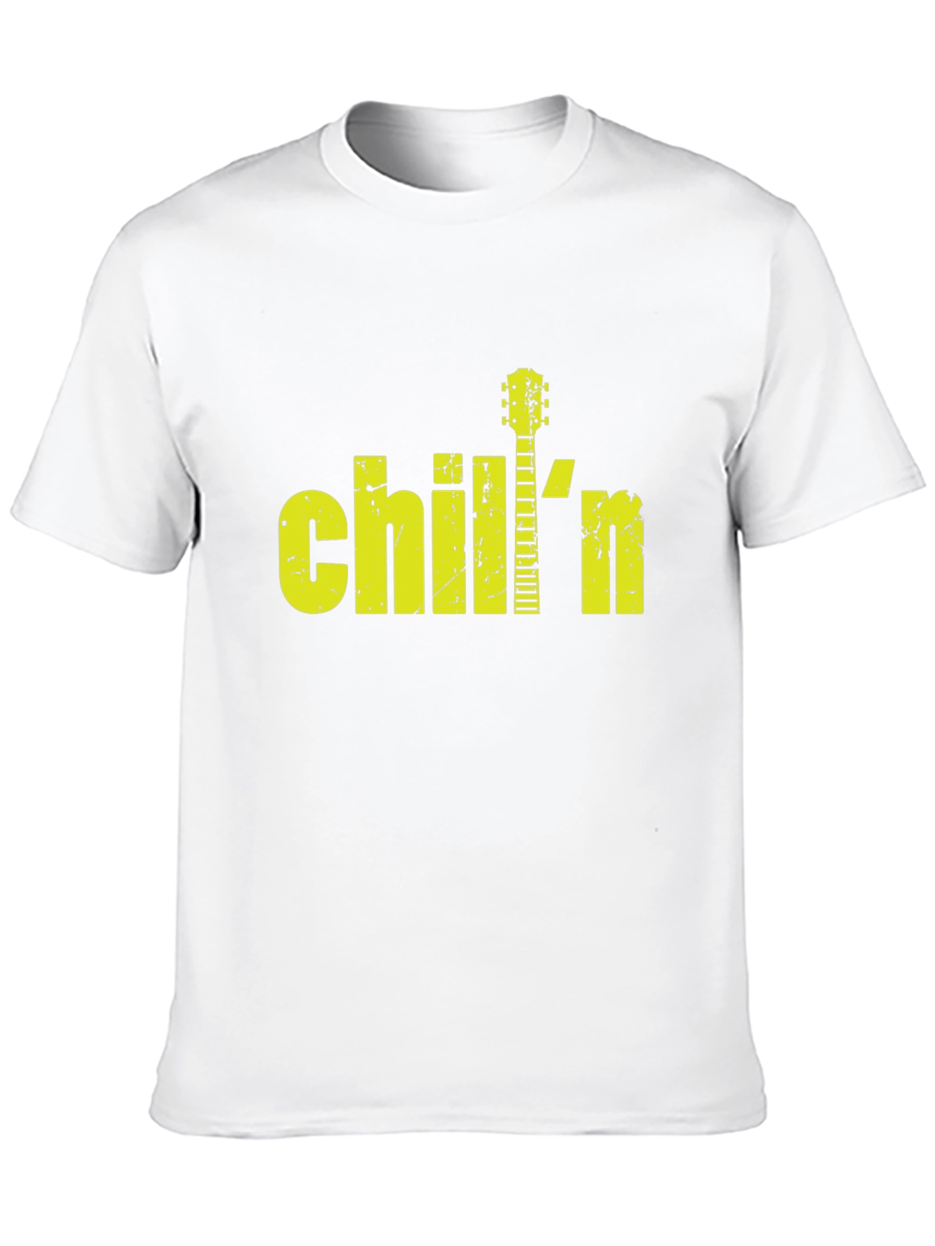 Chilln Guitar Graphic Black T-Shirt