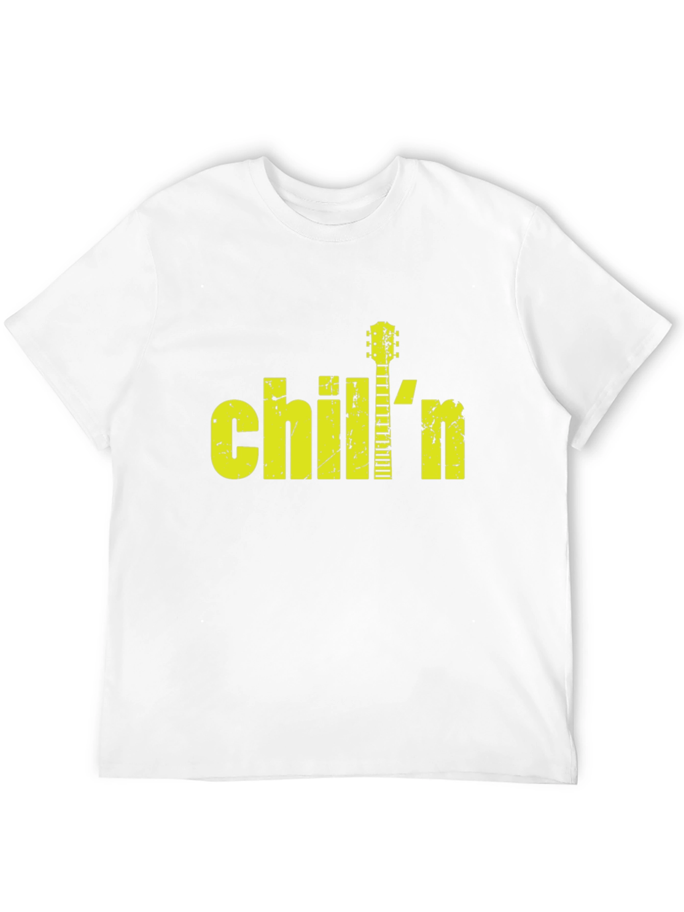 Chilln Guitar Graphic Black T-Shirt