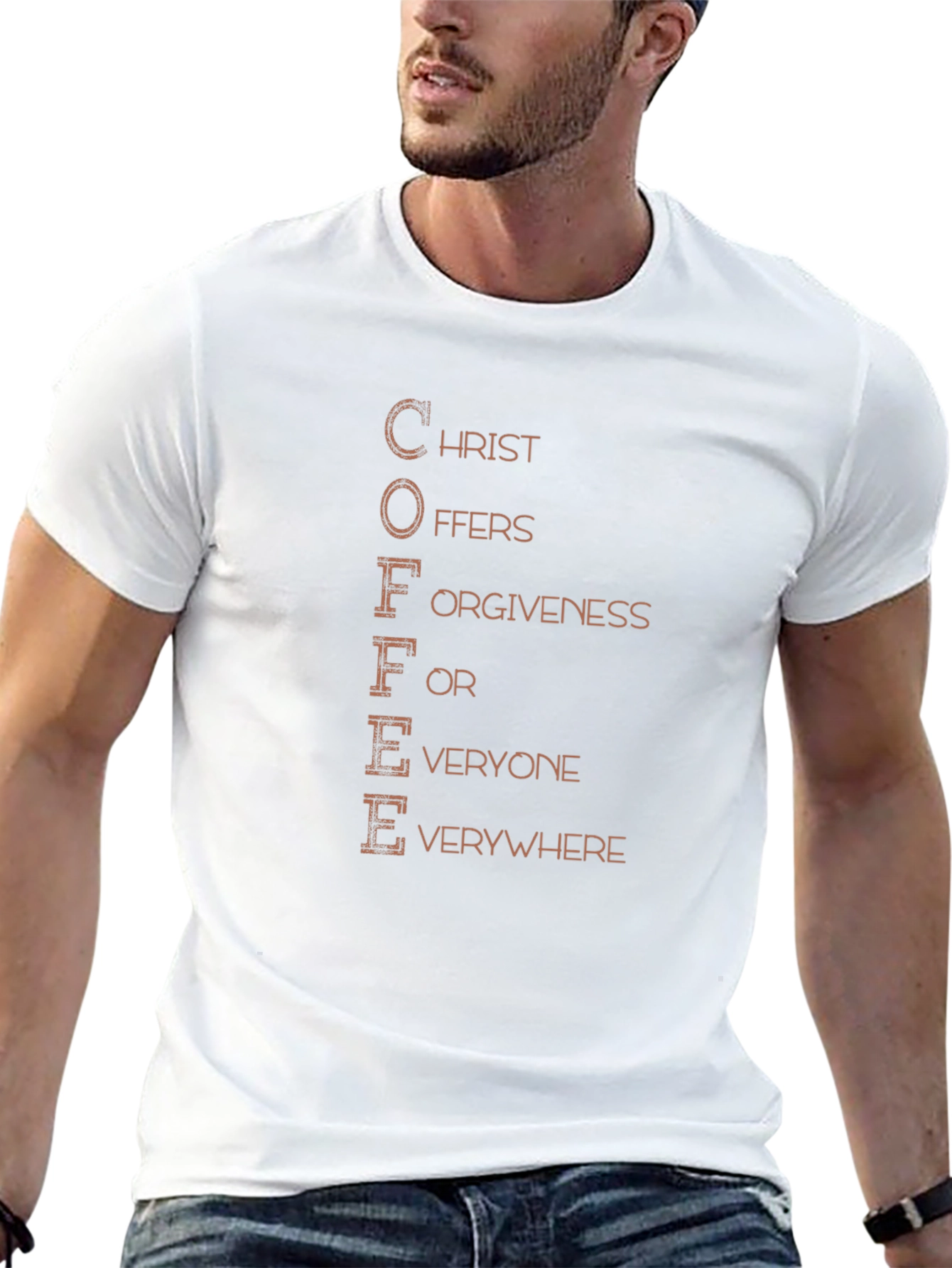 Coffee Christ Offers Forgiveness T-Shirt
