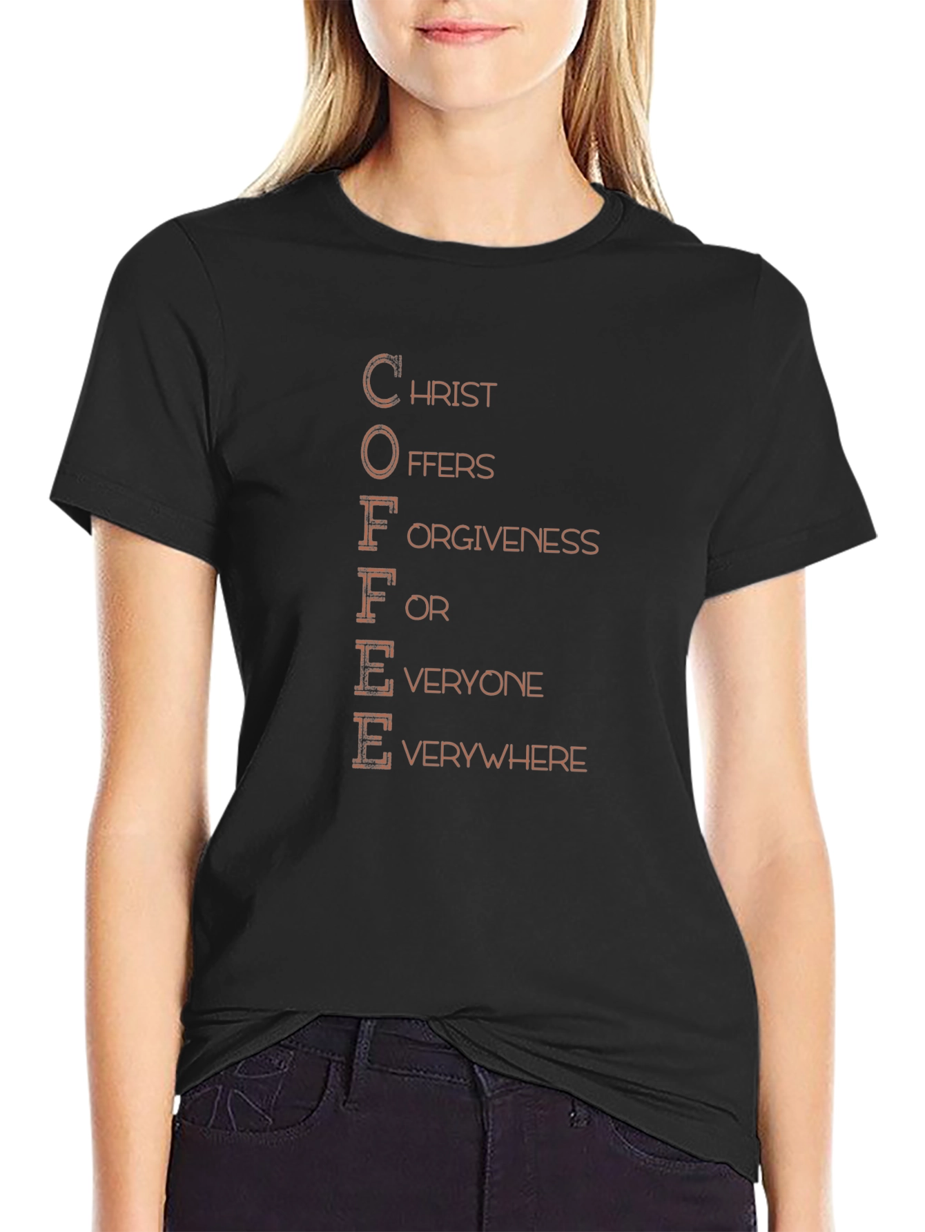 Coffee Christ Offers Forgiveness T-Shirt