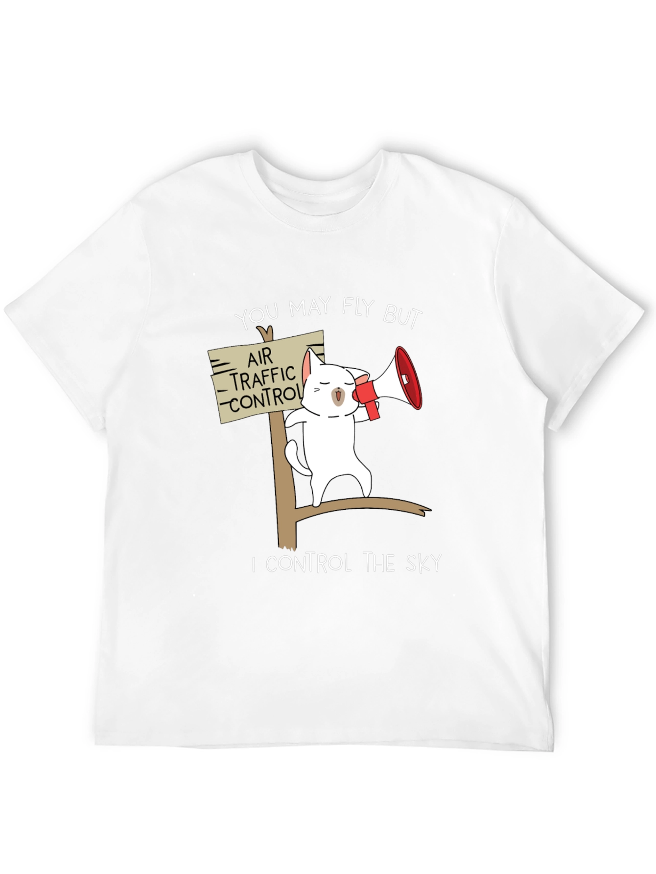 Funny Air Traffic Control Cat T-Shirt