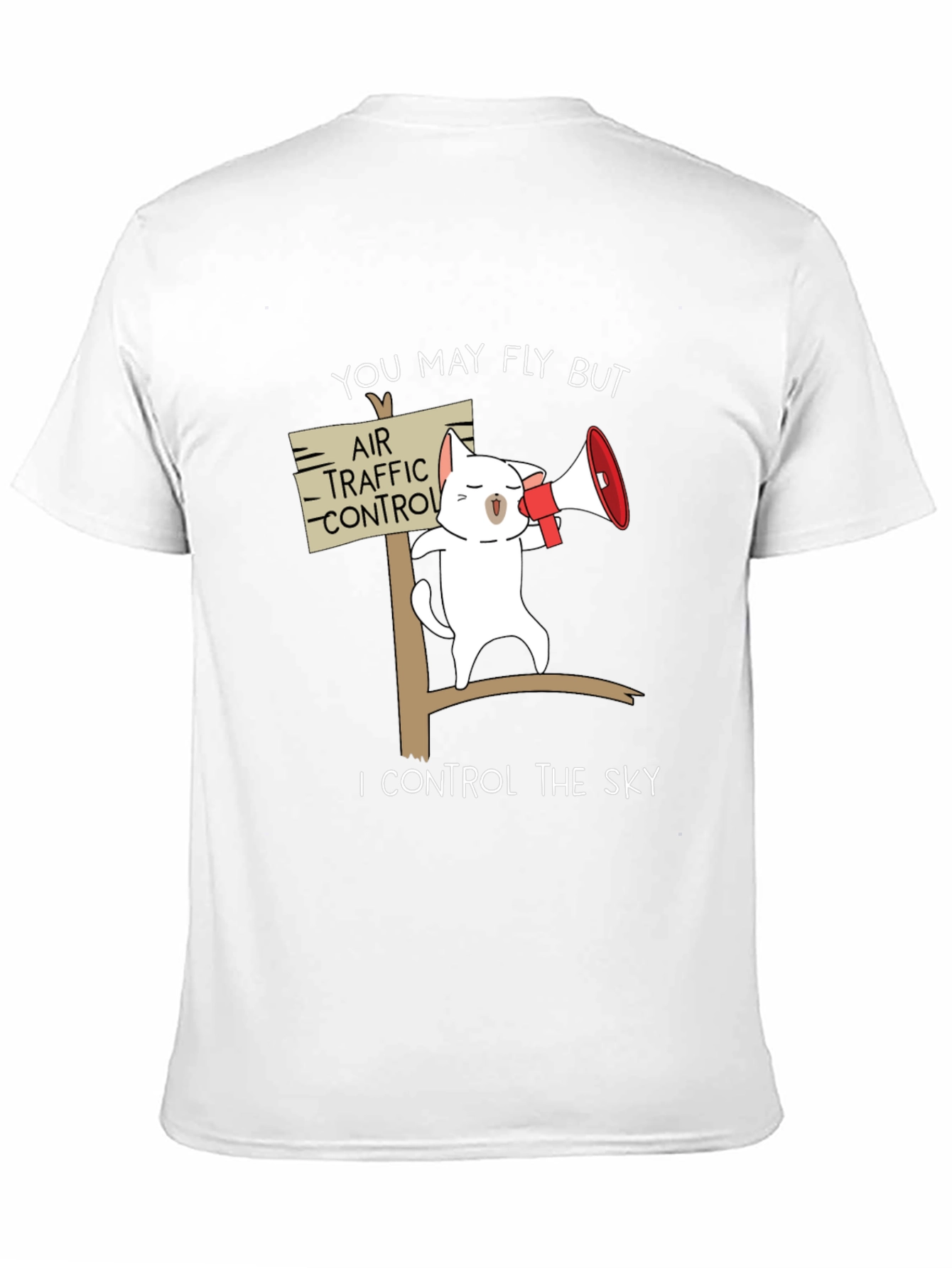 Funny Air Traffic Control Cat T-Shirt