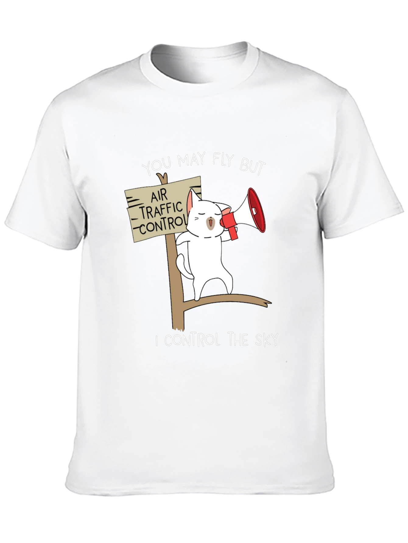 Funny Air Traffic Control Cat T-Shirt