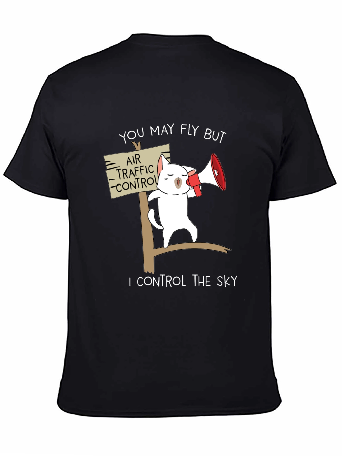 Funny Air Traffic Control Cat T-Shirt