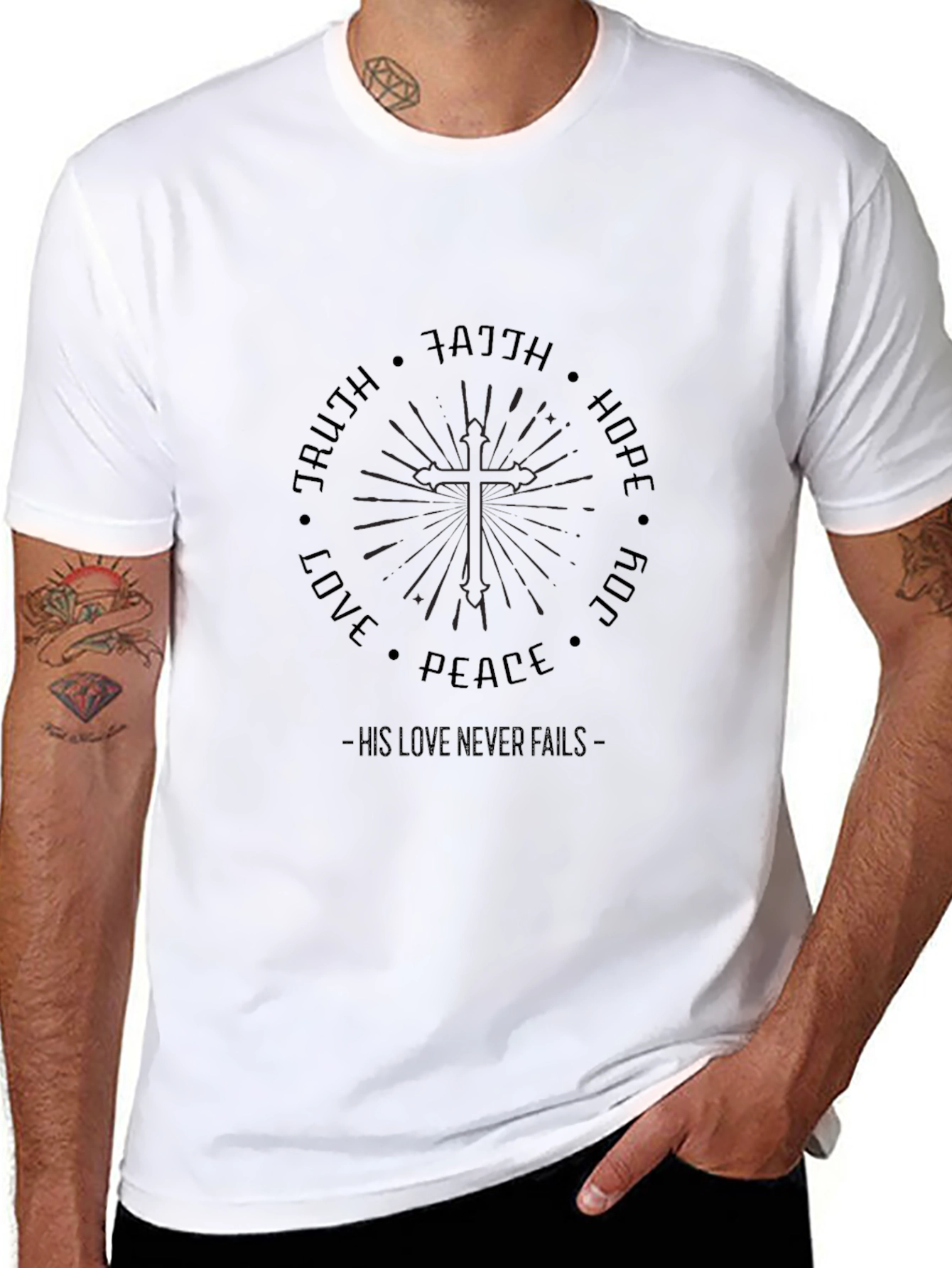 Faith Hope Love Graphic T-Shirt