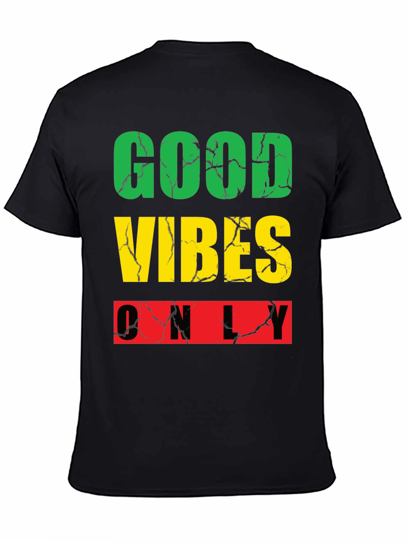 Good Vibes Only Graphic Tee - Black Casual Shirt
