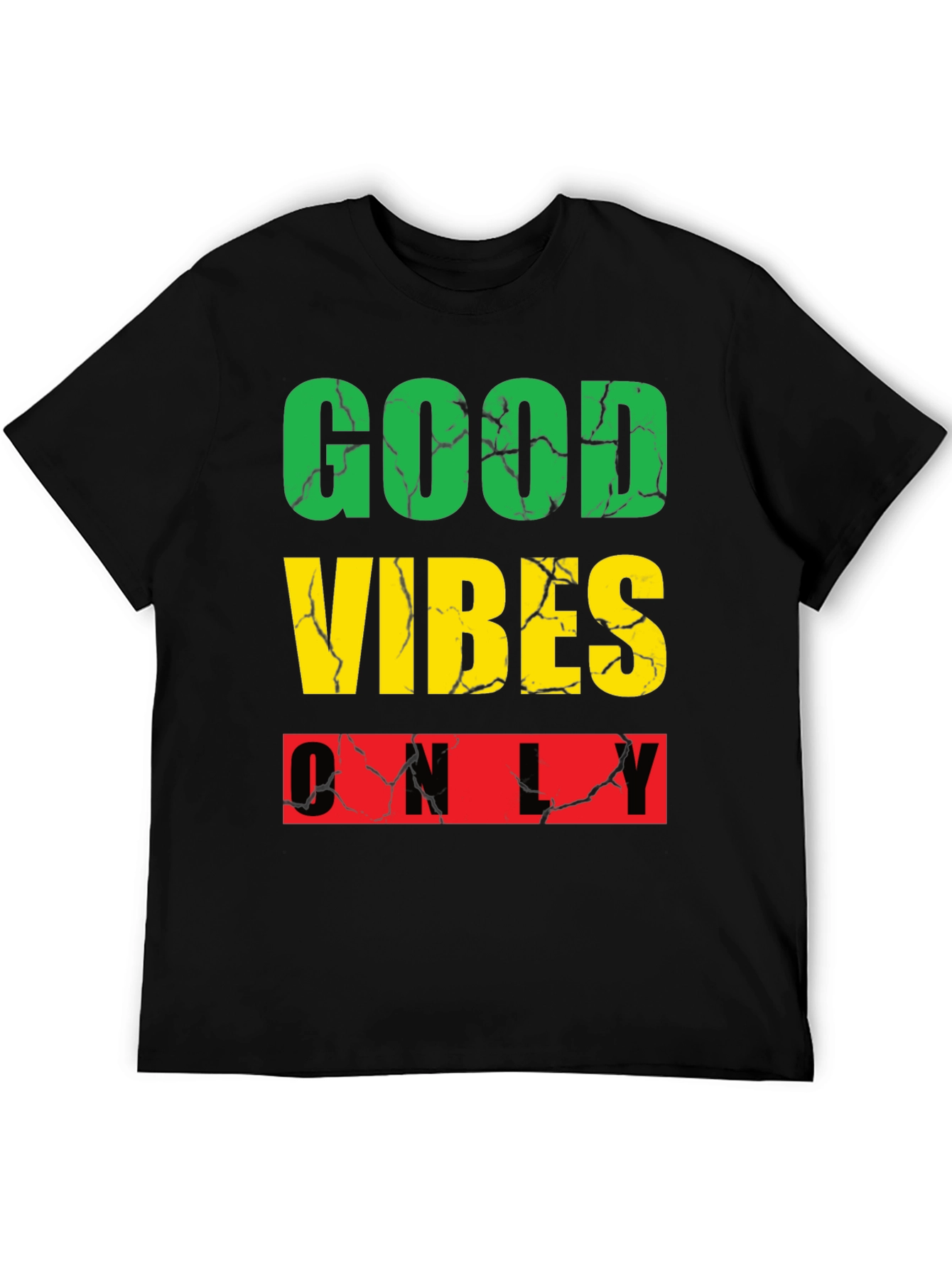 Good Vibes Only Graphic Tee - Black Casual Shirt