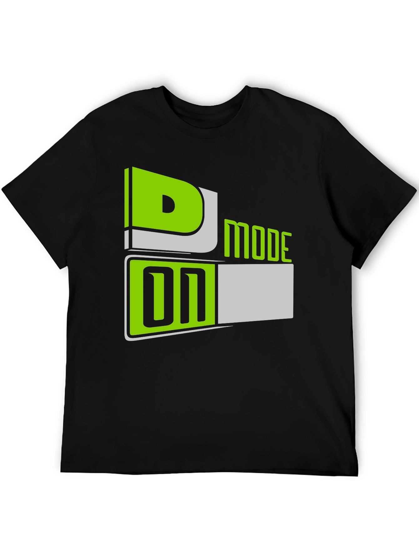 D Mode On T-Shirt - Black Graphic Tee