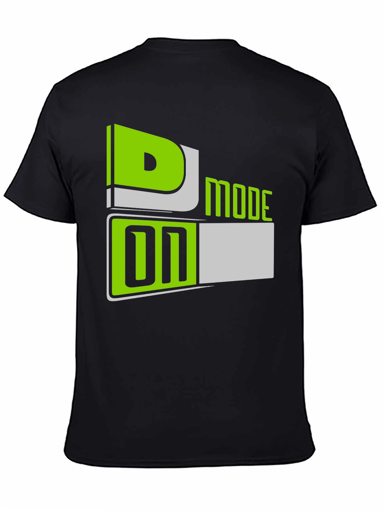 D Mode On T-Shirt - Black Graphic Tee