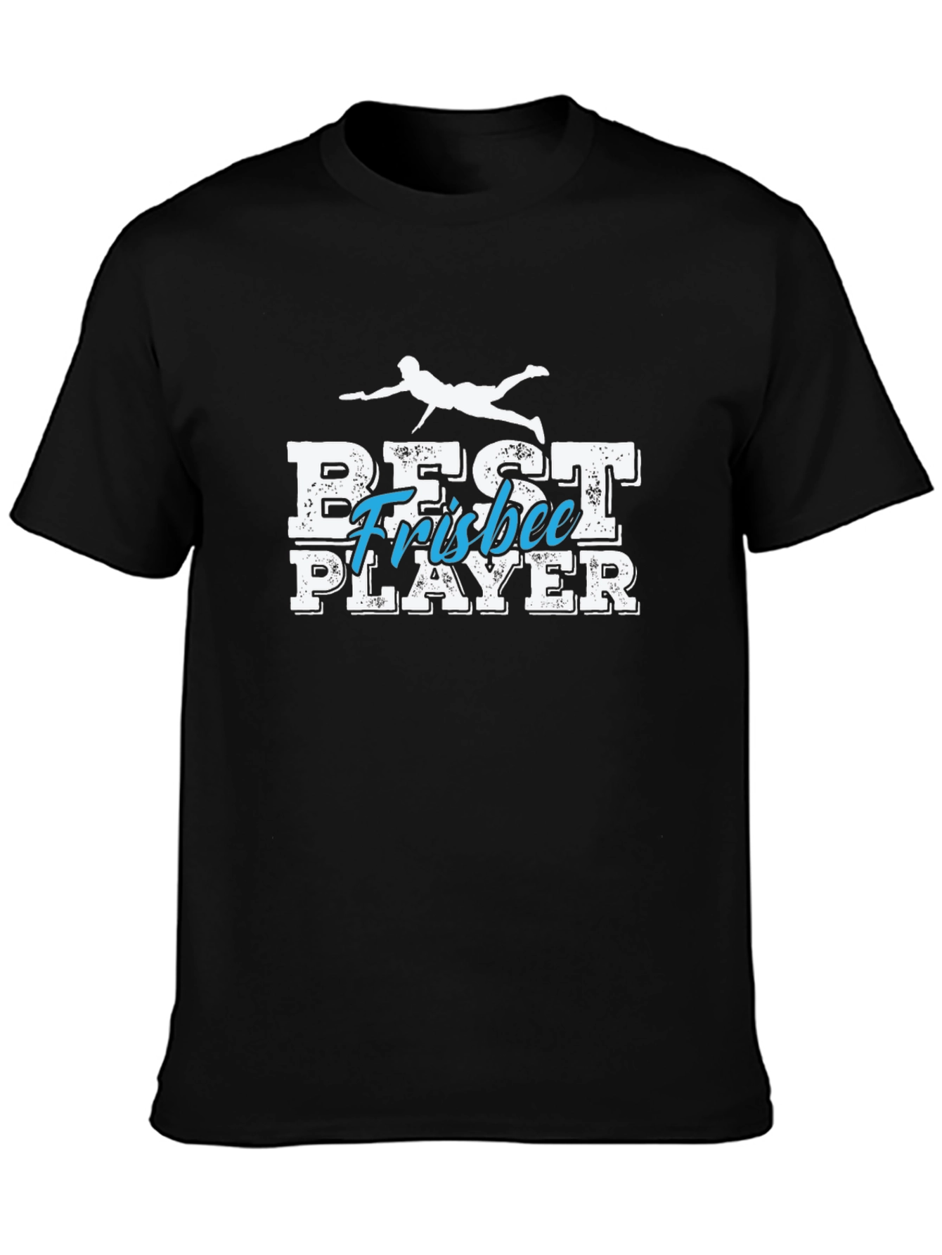 Best Frisbee Player Black T-Shirt